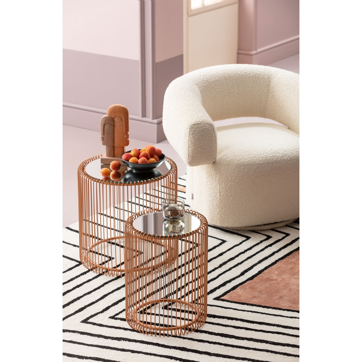 Стол приставной Wire Copper, Ø44 см (2 шт.) ракурс 10