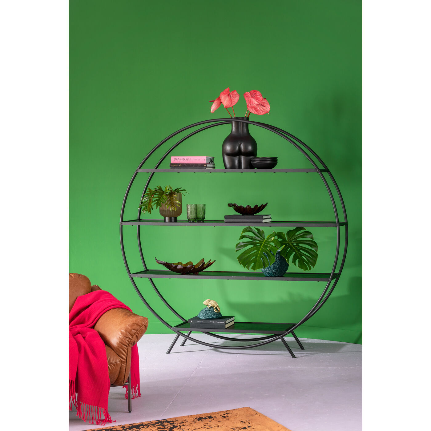Миска декоративная Leaf Red ракурс 8