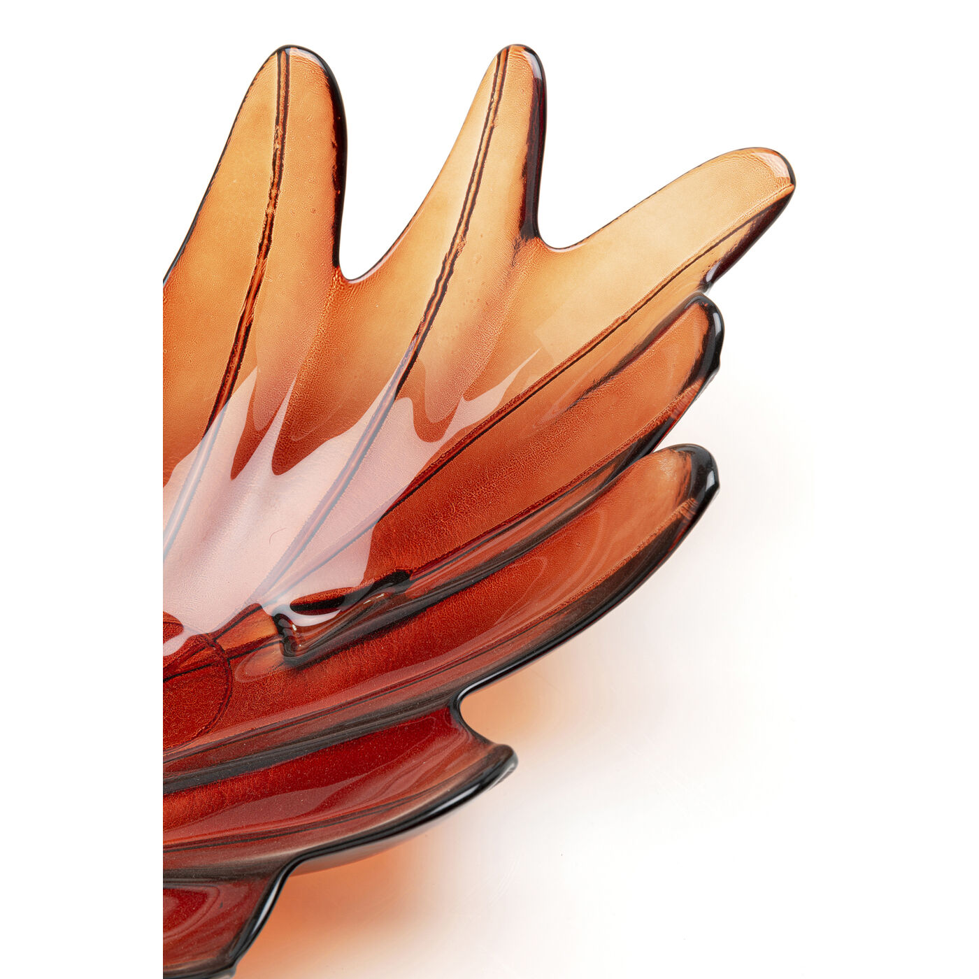 Миска декоративная Leaf Red ракурс 3