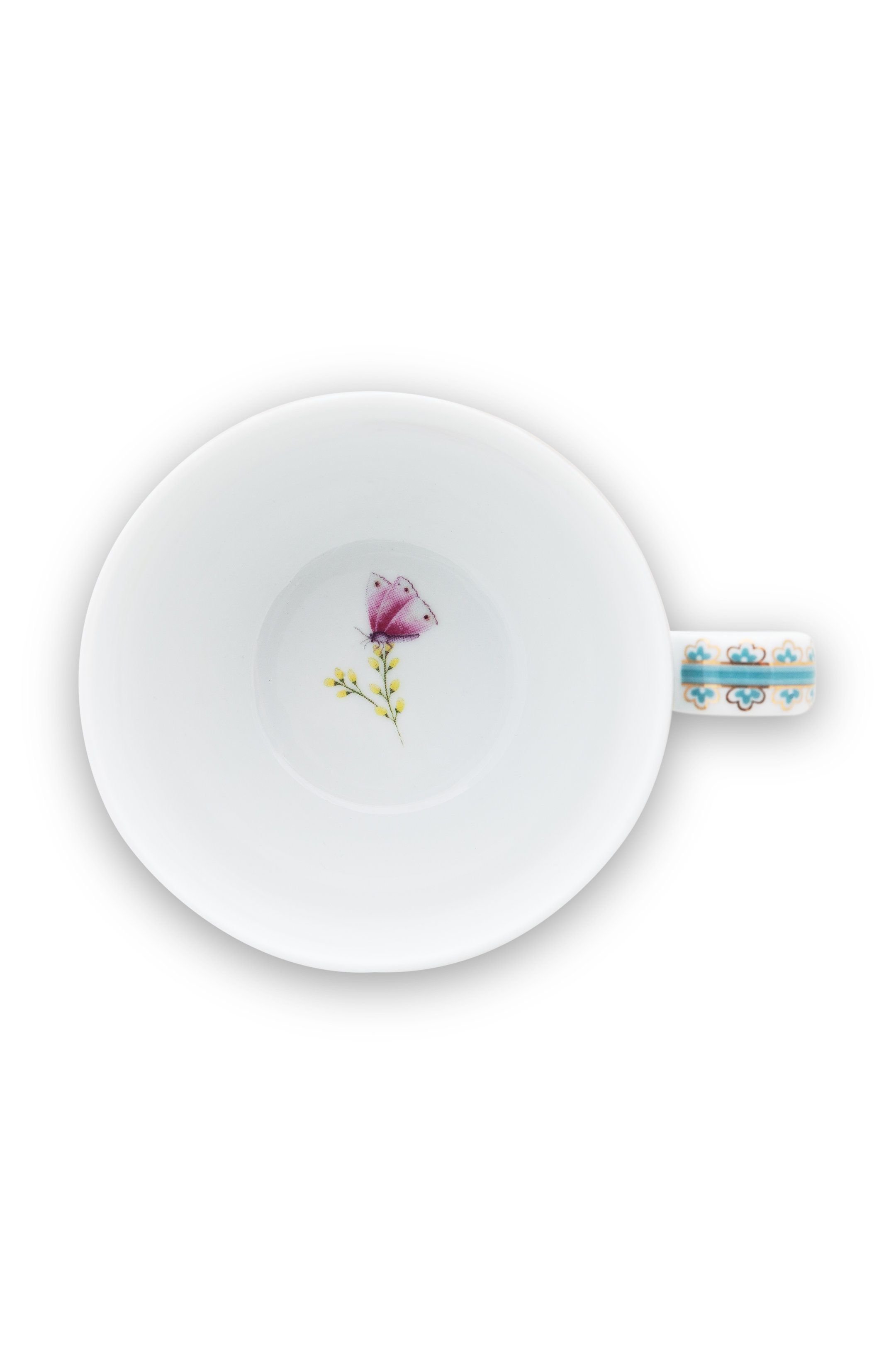 Набор чашек с блюдцами (4 пр.) Blushing Birds White ракурс 4