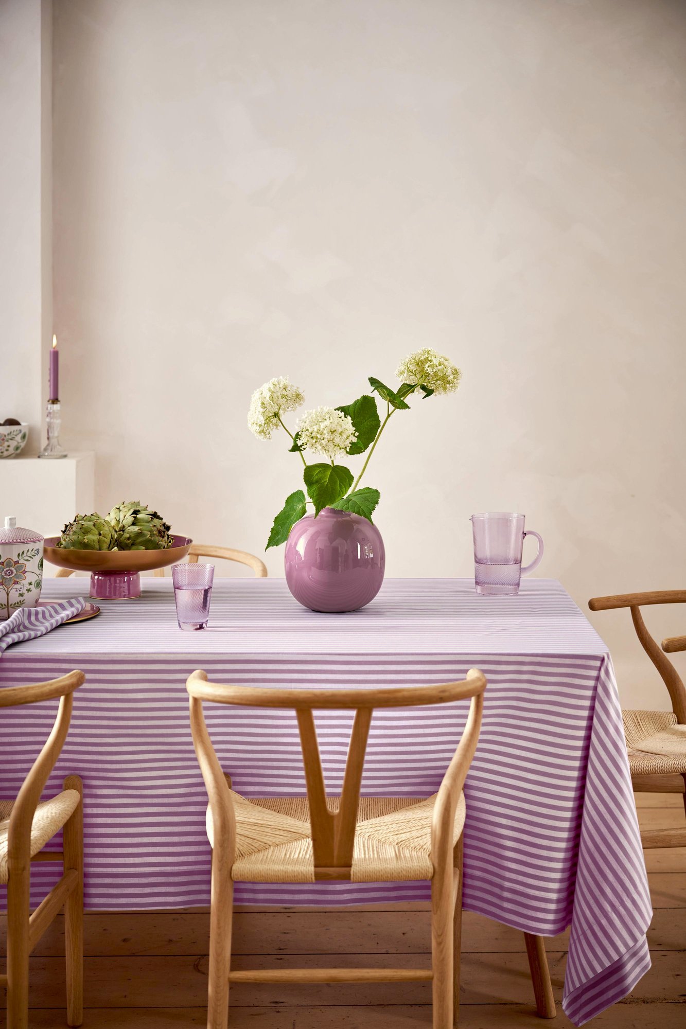 Поднос на ножке Metal Lilac ракурс 4