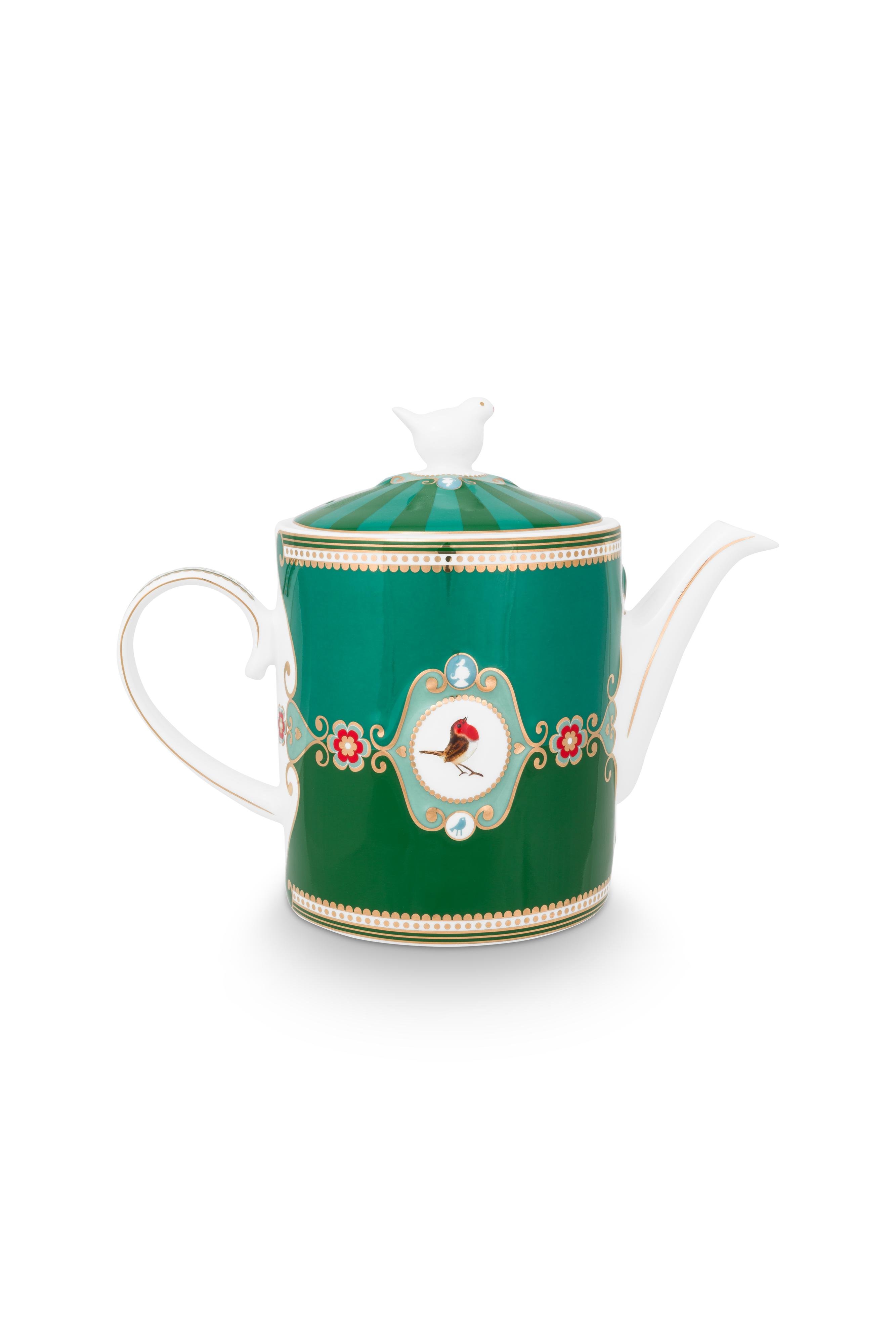 Чайник заварочный большой Love Birds Emerald-Green ракурс 3
