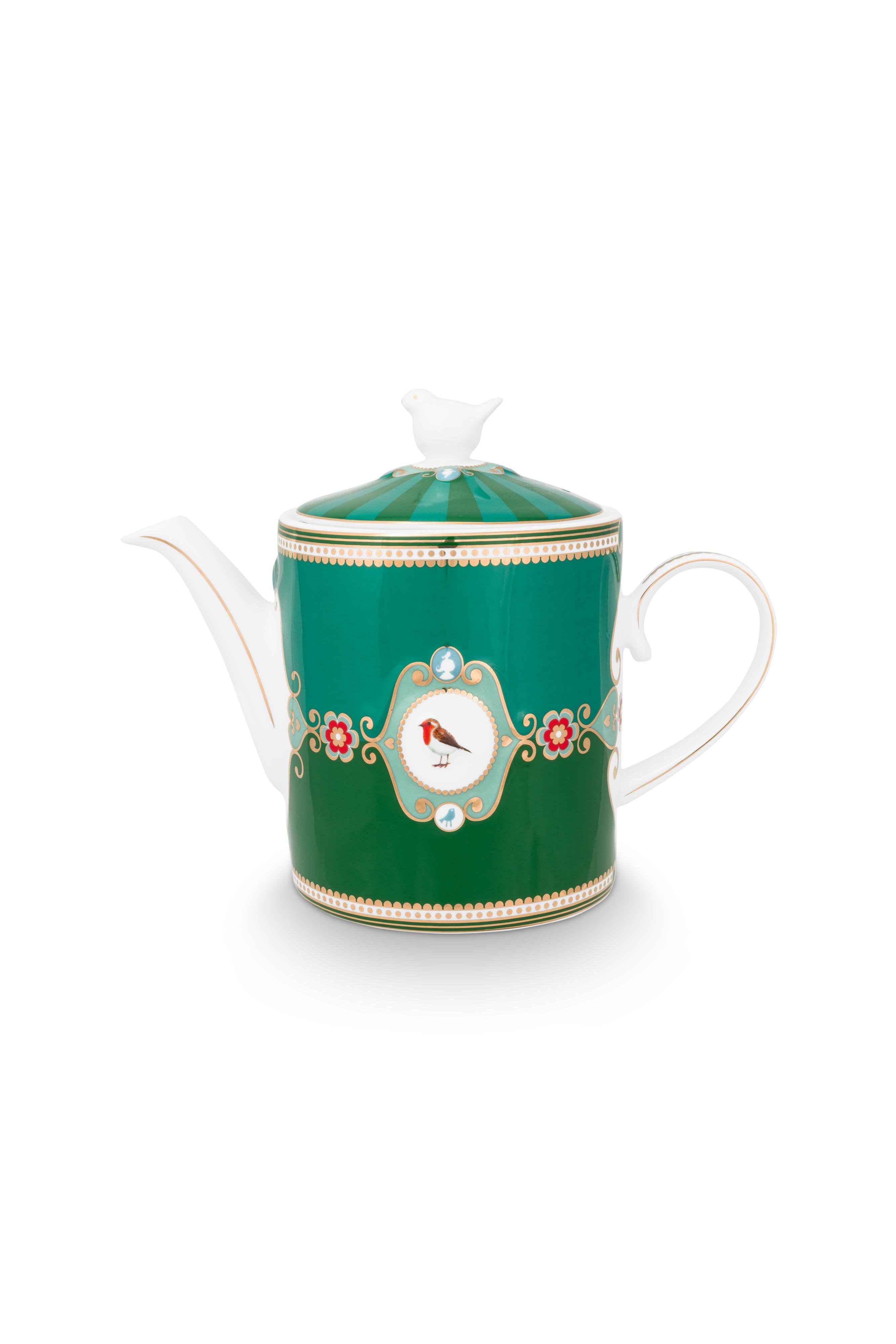 Чайник заварочный большой Love Birds Emerald-Green ракурс 2