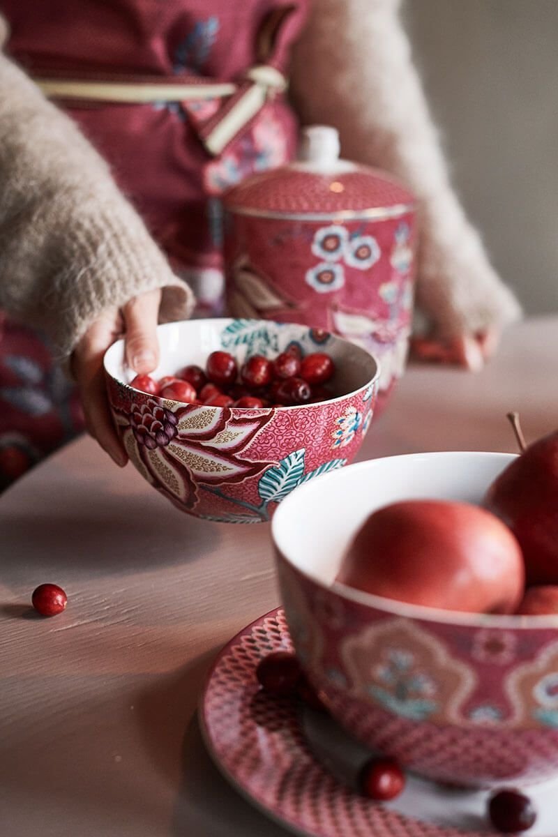 Набор пиал (2 шт. по Ø15 см) Flower Festival Dark Pink ракурс 7
