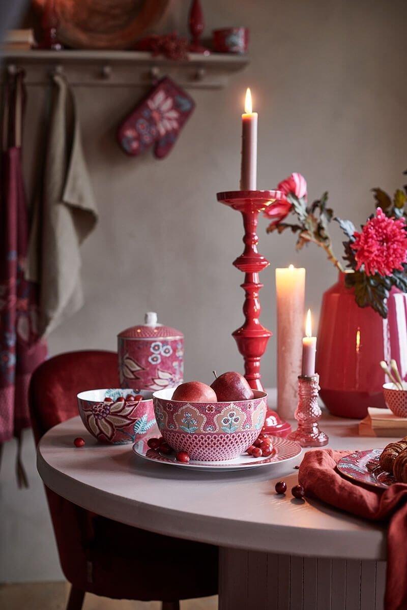 Набор пиал (2 шт. по Ø15 см) Flower Festival Dark Pink ракурс 6