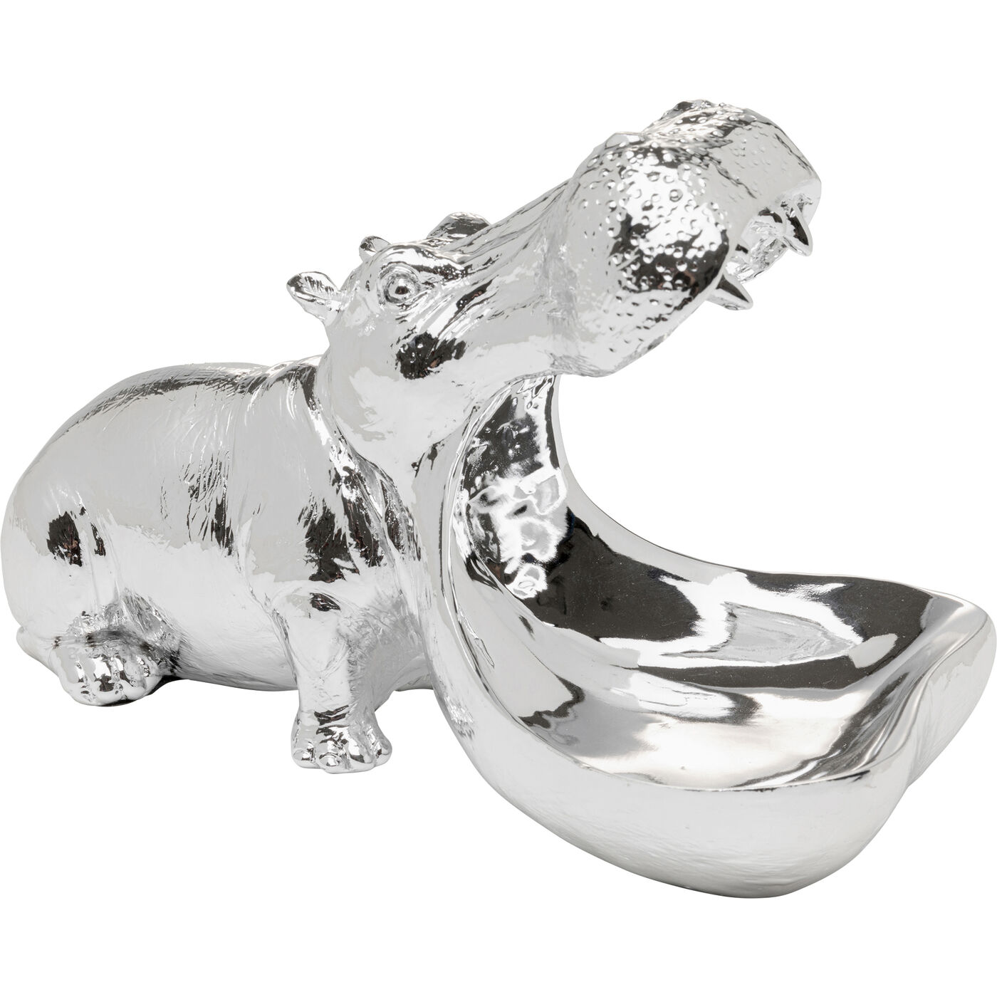 Фигура декоративная Hungry Hippo, 17 см Silver ракурс 2