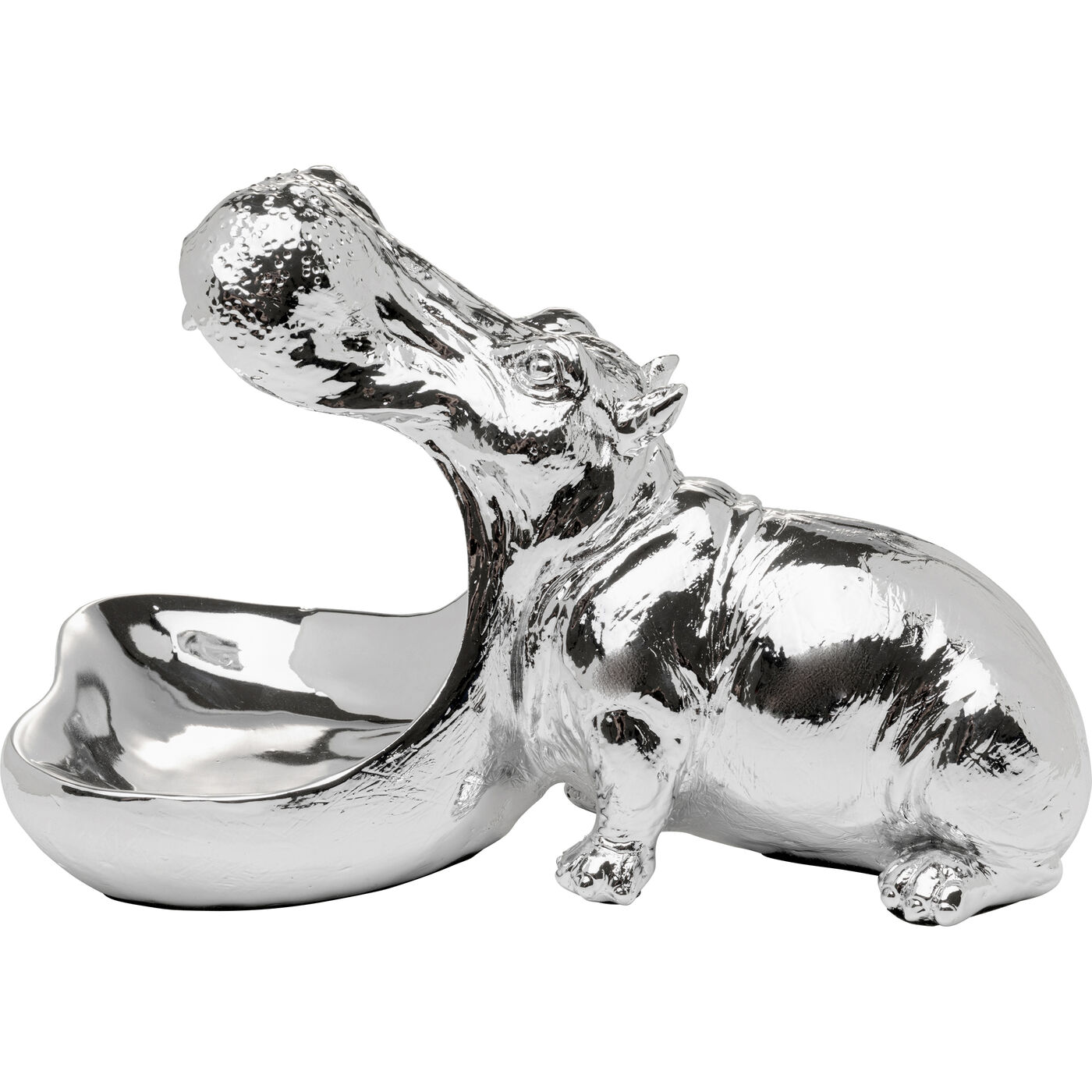 Фигура декоративная Hungry Hippo, 17 см Silver ракурс 4
