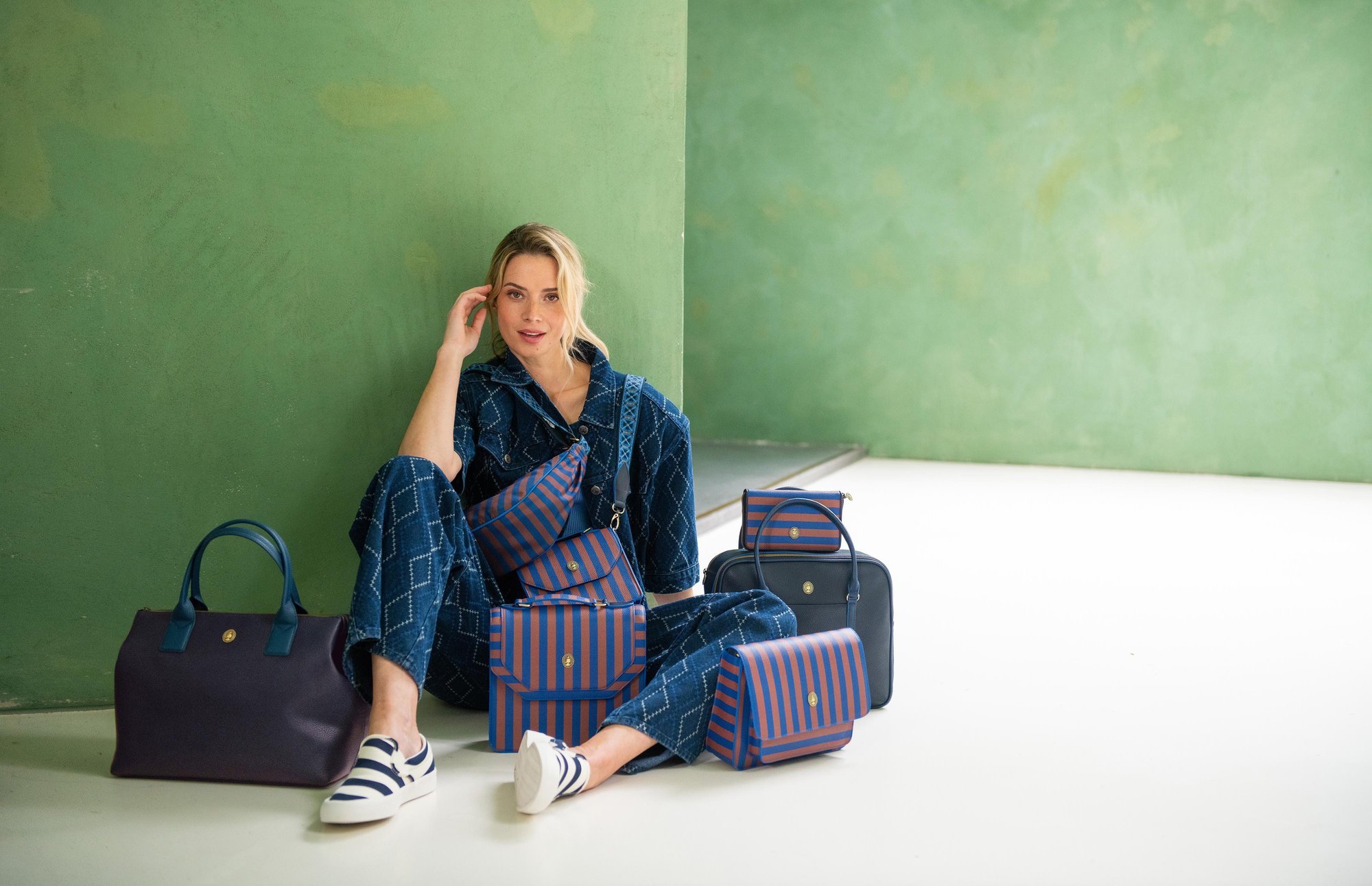Кошелек Willow Stripe Blue ракурс 6
