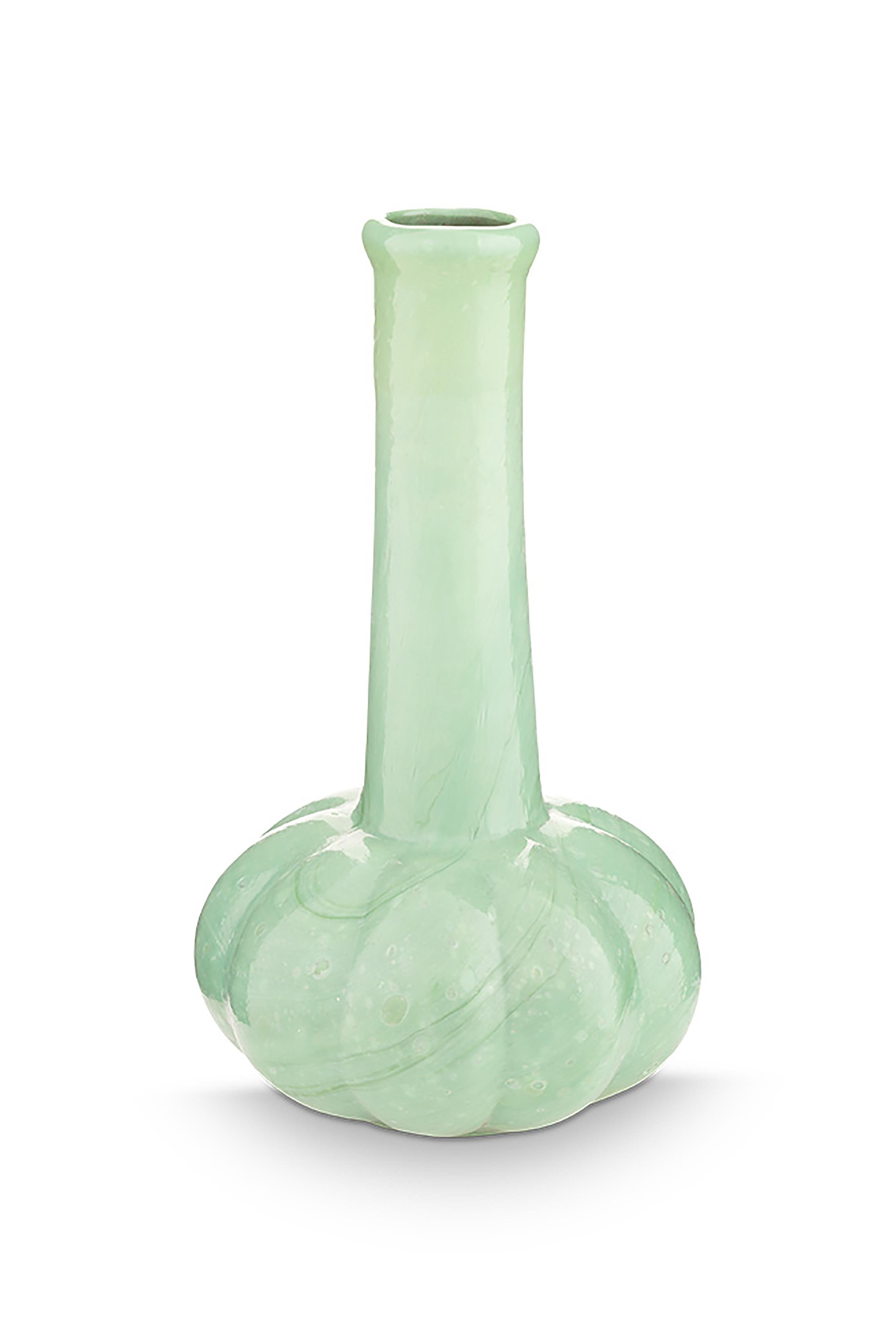 Набор ваз маленьких (3 шт.) Glass Soft Green, Ø8х13 см, Ø7х13 см ракурс 4
