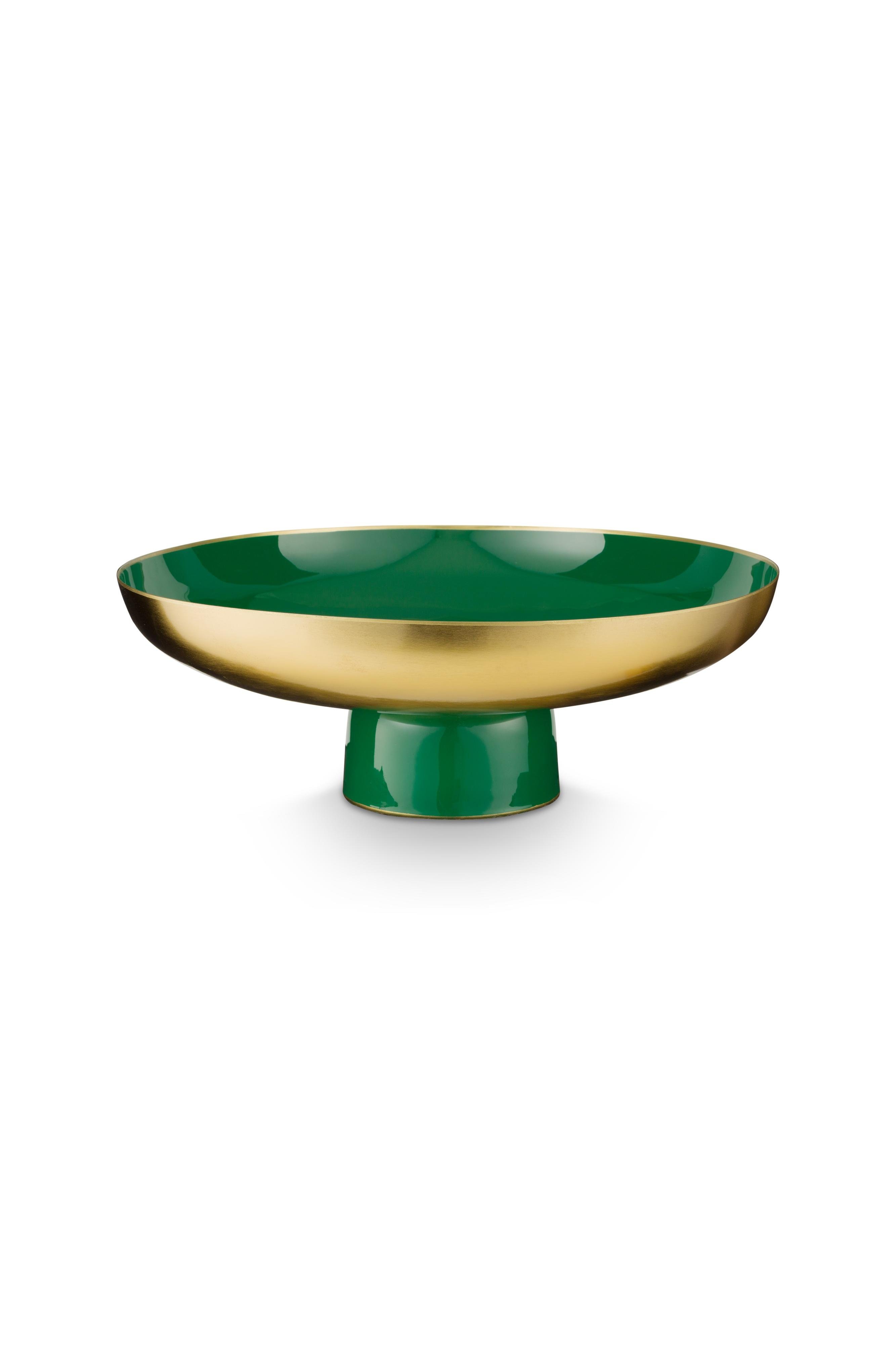 Поднос на ножке Metal Dark Green ракурс 2