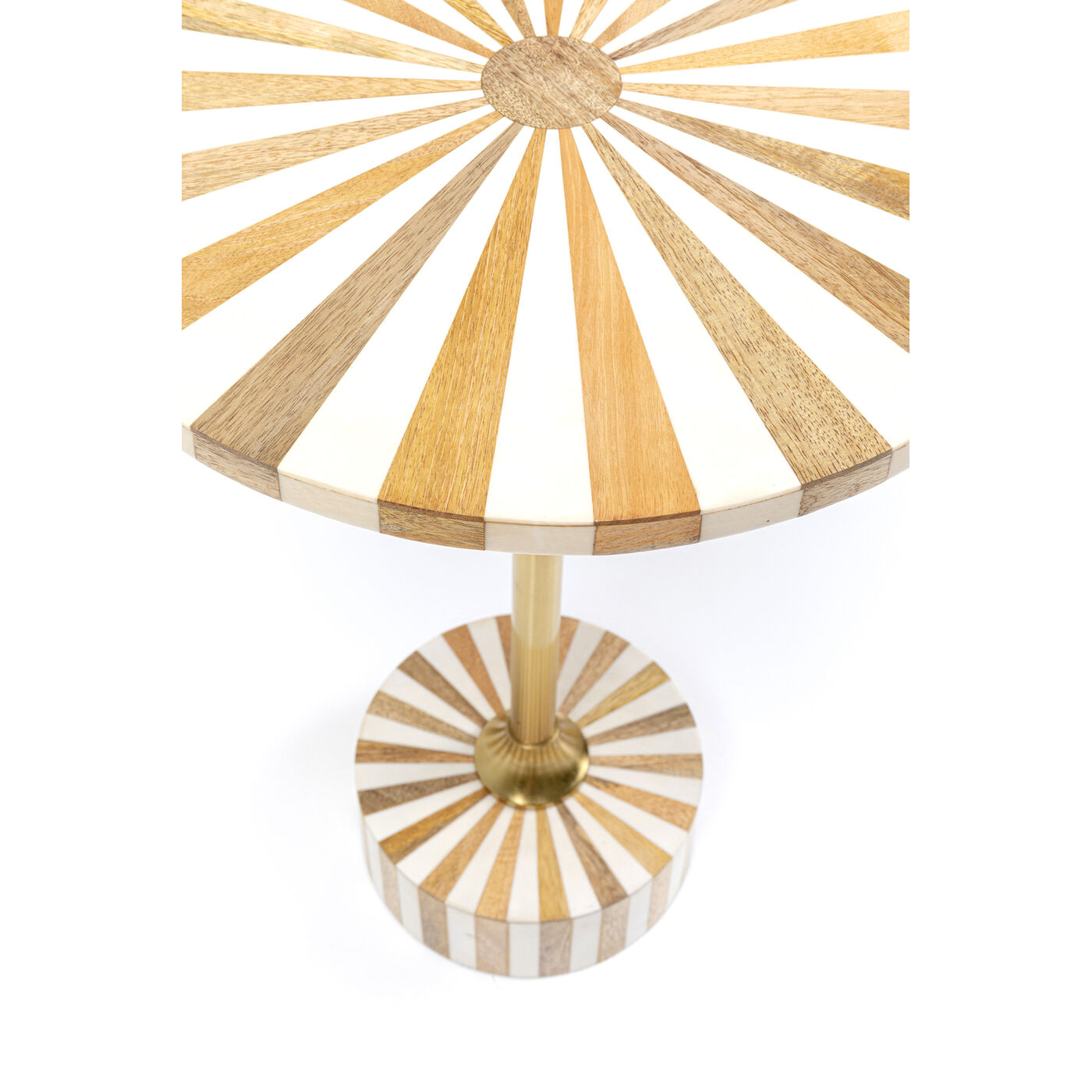 Стол приставной Domero Cirque Gold White ракурс 4