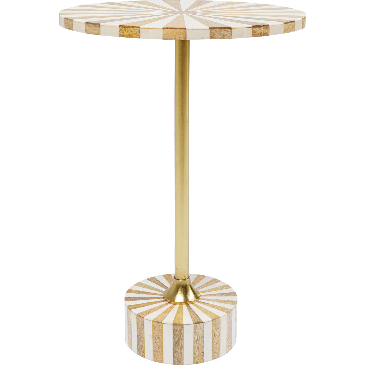 Стол приставной Domero Cirque Gold White ракурс 2