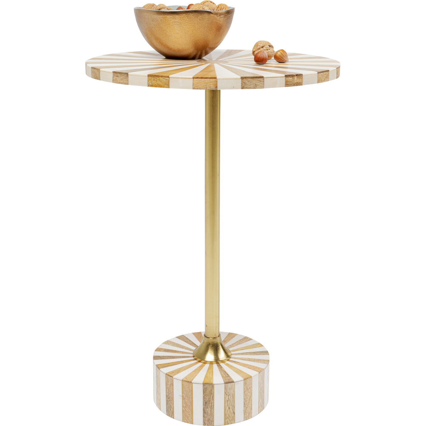 Стол приставной Domero Cirque Gold White ракурс 8