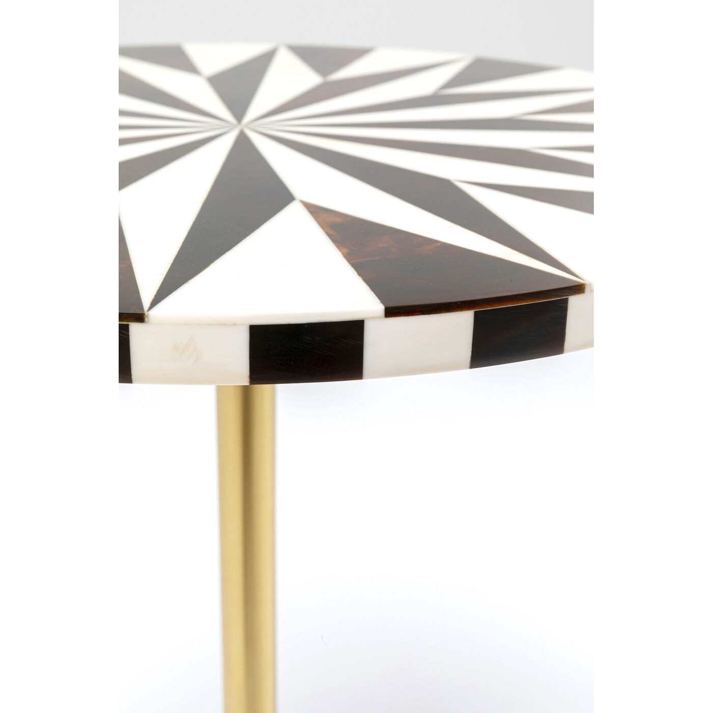 Стол приставной Domero Star Brown White, Ø40 см