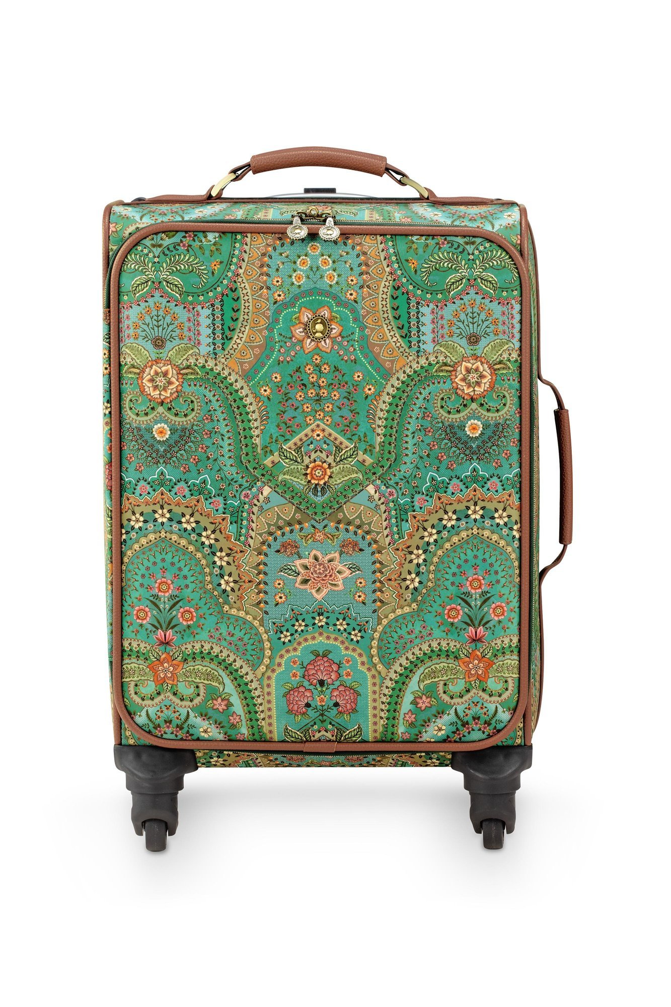 Чемодан маленький Tosca Jabali Green, 24 л ракурс 2