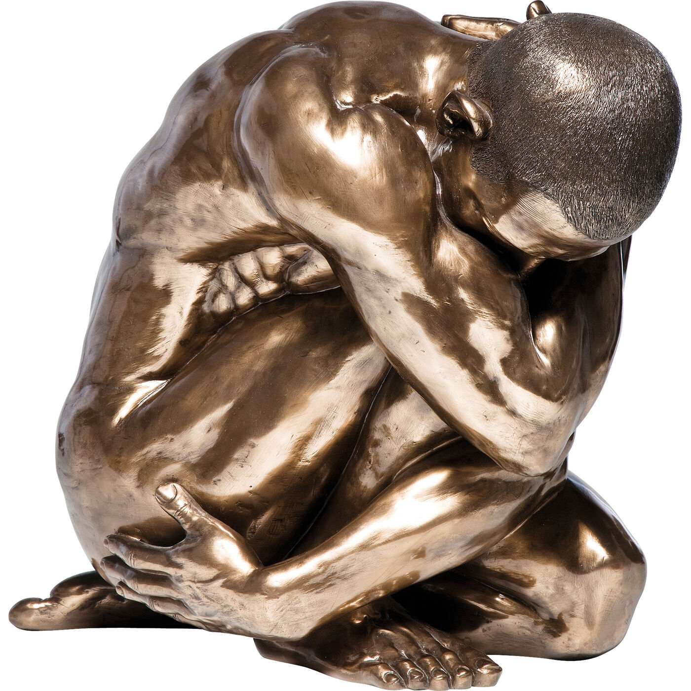 Фигура декоративная Nude Man Hug Bronze, 54 см