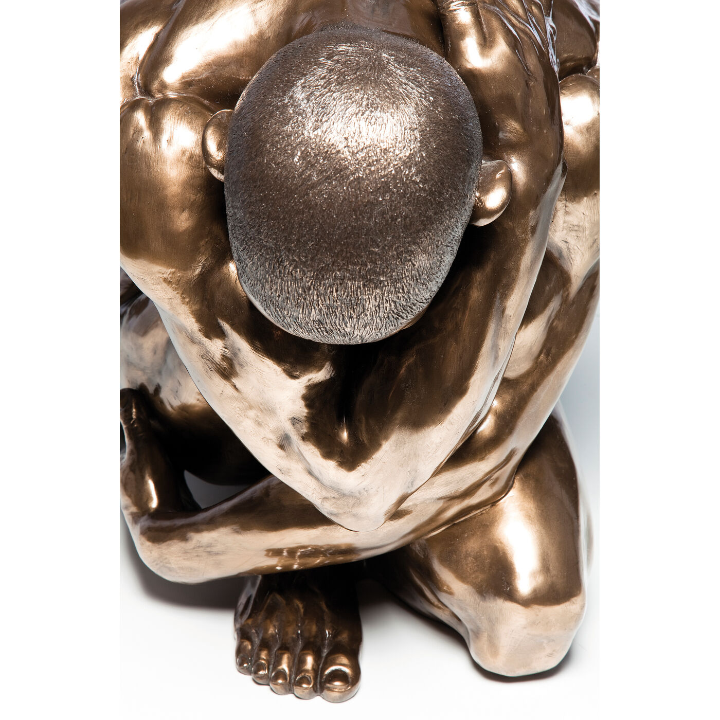 Фигура декоративная Nude Man Hug Bronze ракурс 2