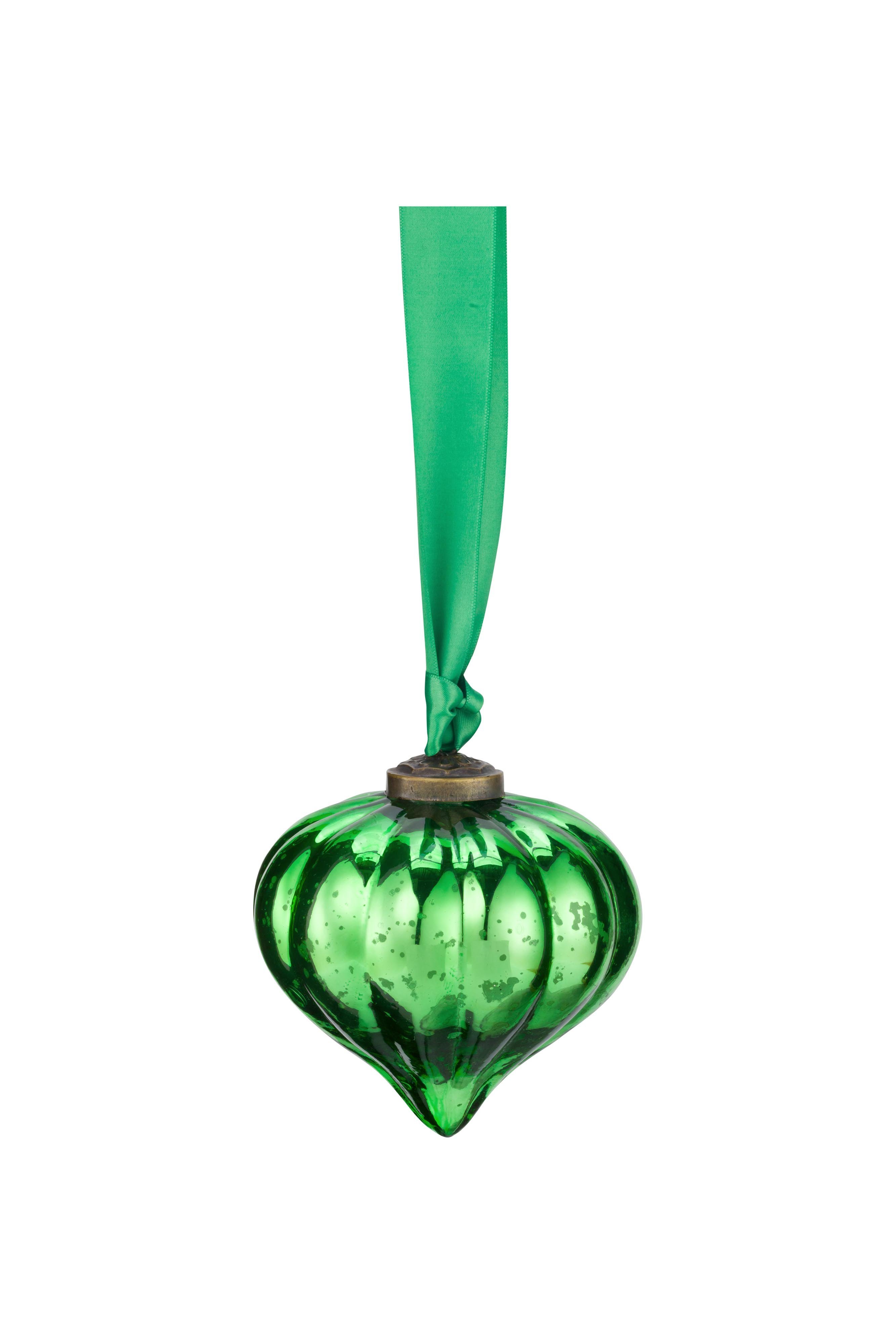 Набор (4 шт.) елочных украшений Glass Green ракурс 3