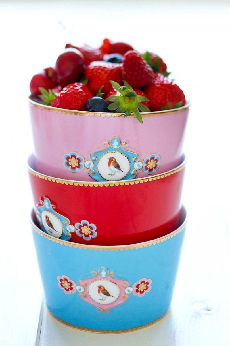 Набор пиал (2 шт. по Ø15 см) Love Birds Medallion Red