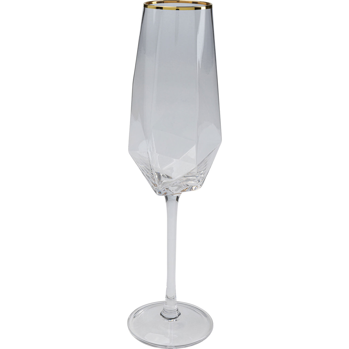 Бокал для шампанского Diamond Gold Rim ракурс 2