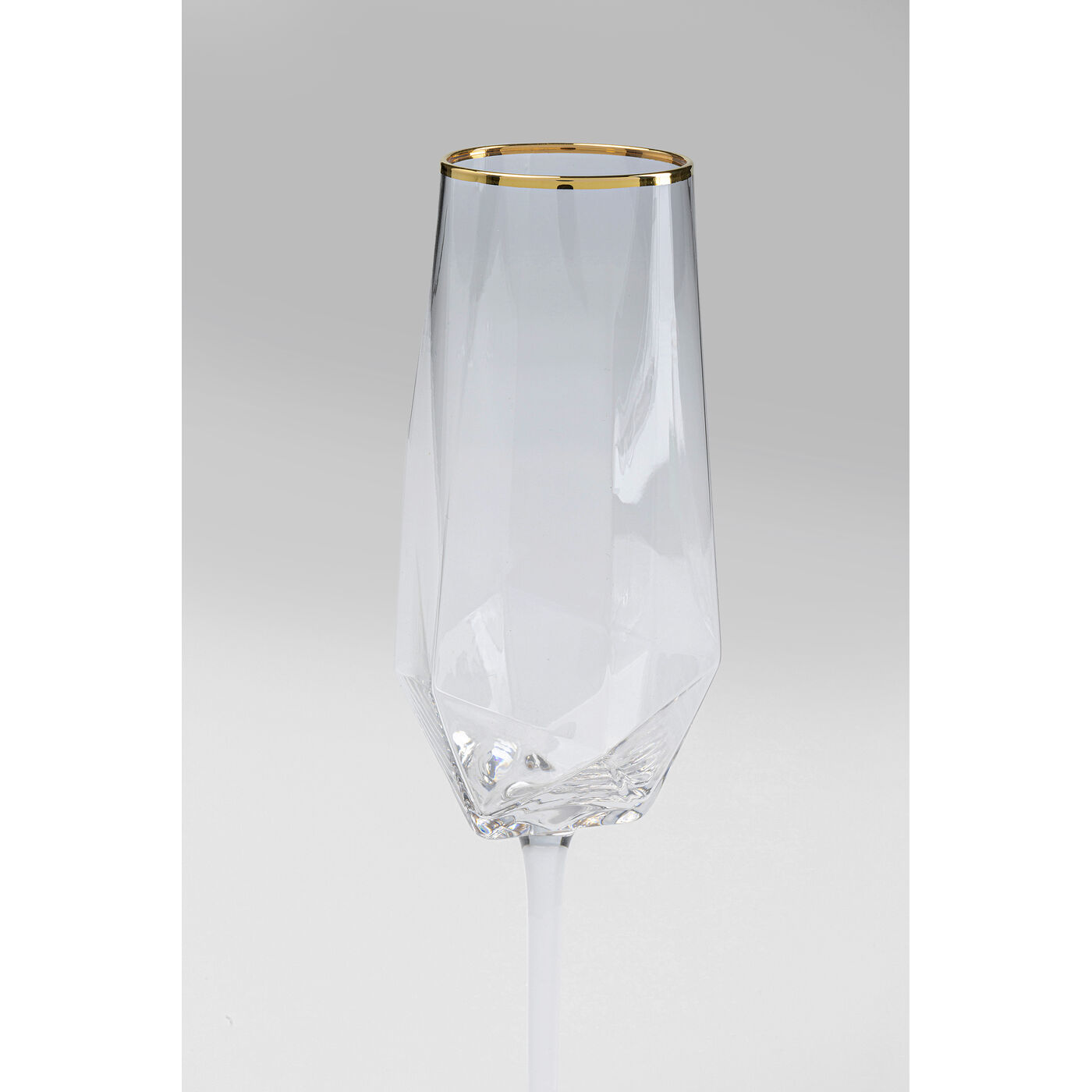 Бокал для шампанского Diamond Gold Rim, 360 мл