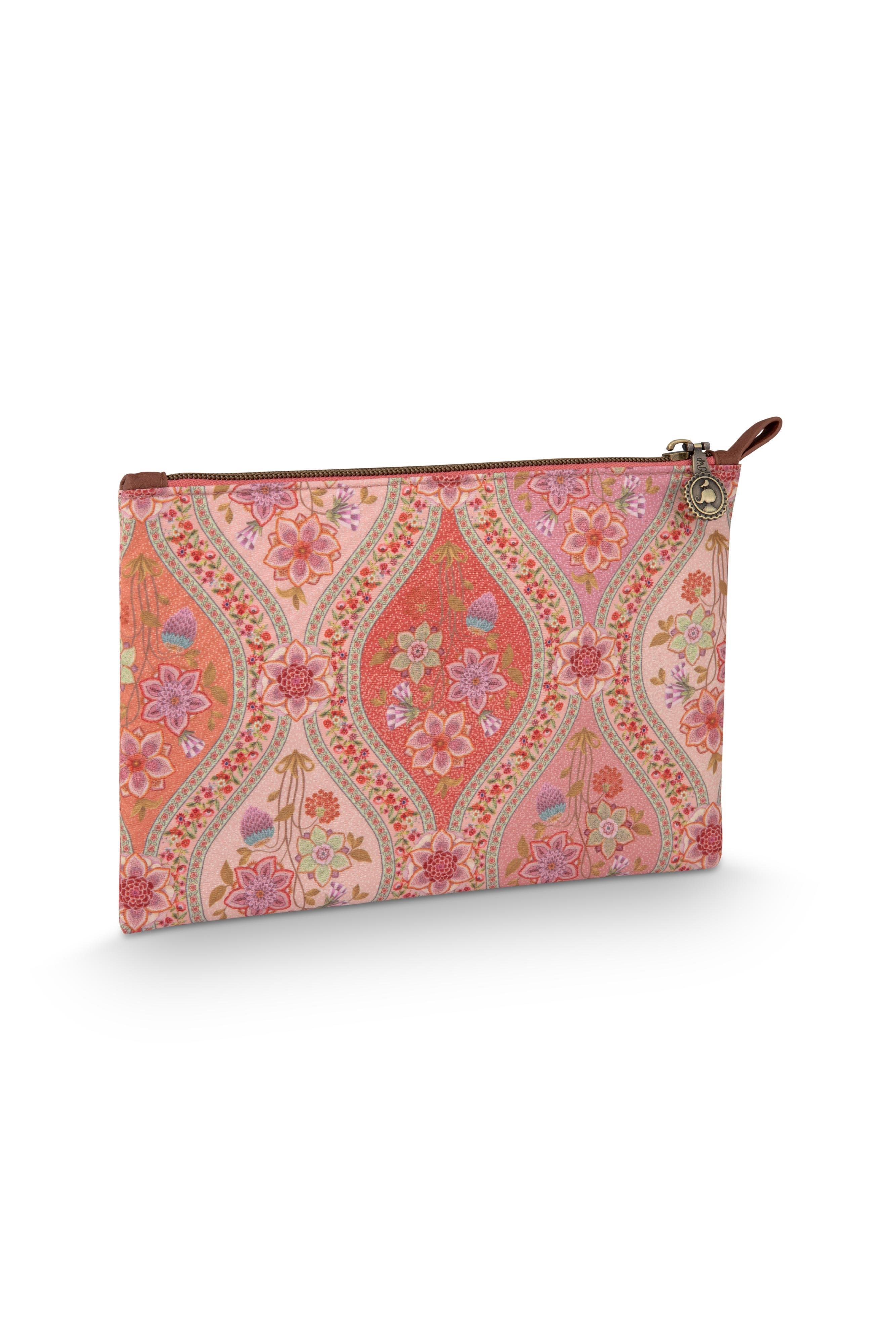 Косметичка плоская средняя Charly Ornamento Orange, 0,3 л ракурс 3