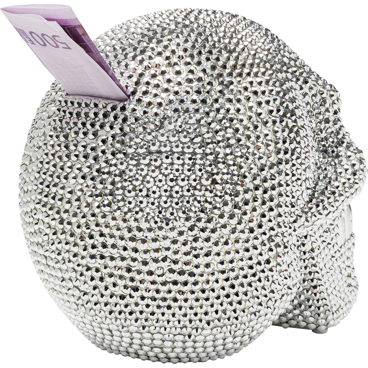 Копилка Skull Crystal Silver ракурс 7