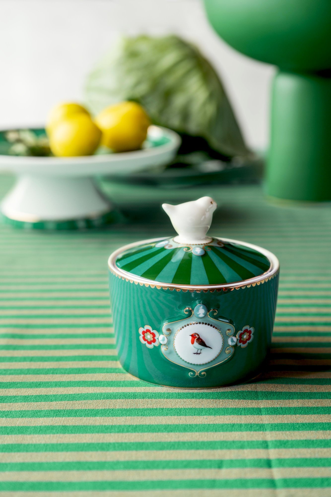Сахарница Love Birds Medallion Emerald-Green, 300 мл