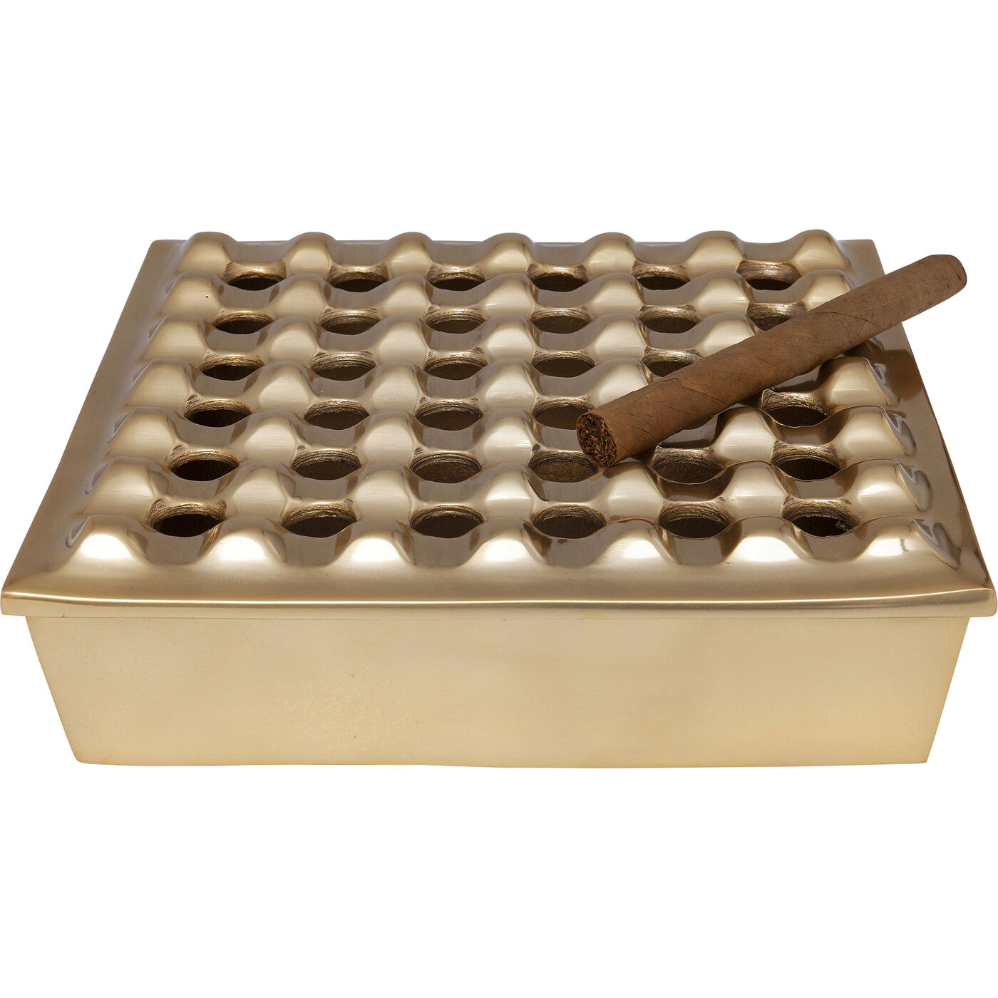 Пепельница Soho Square Brass ракурс 2