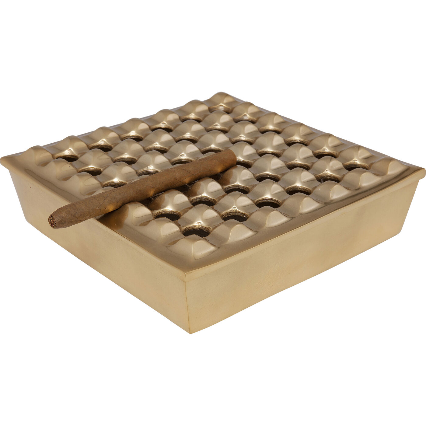 Пепельница Soho Square Brass ракурс 3