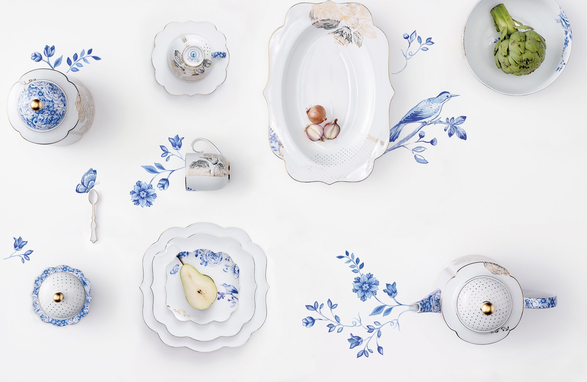 Масленка Royal White, 19х14х9 см