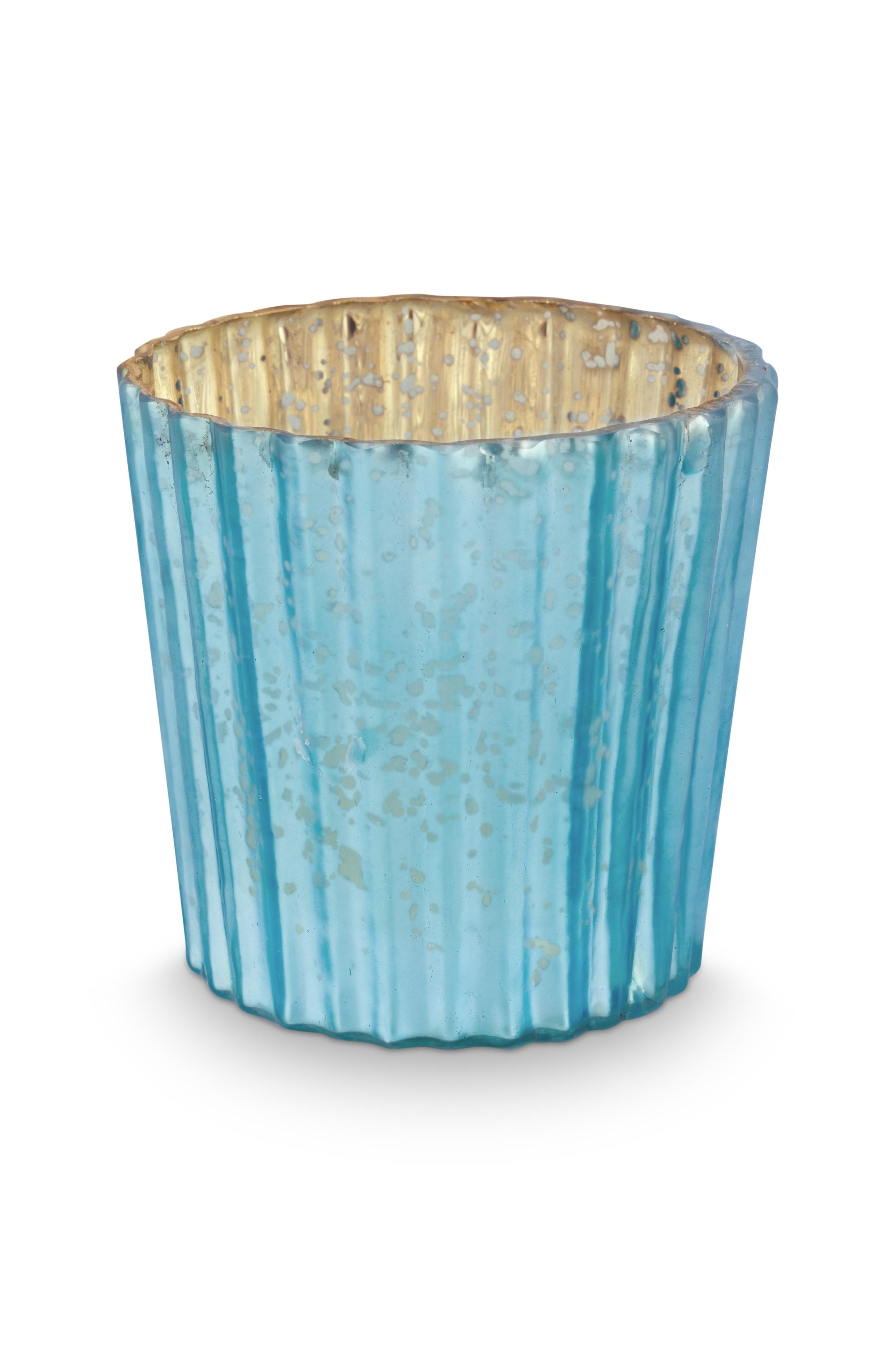 Набор (4 шт.) подсвечников маленьких Glass Blue ракурс 7