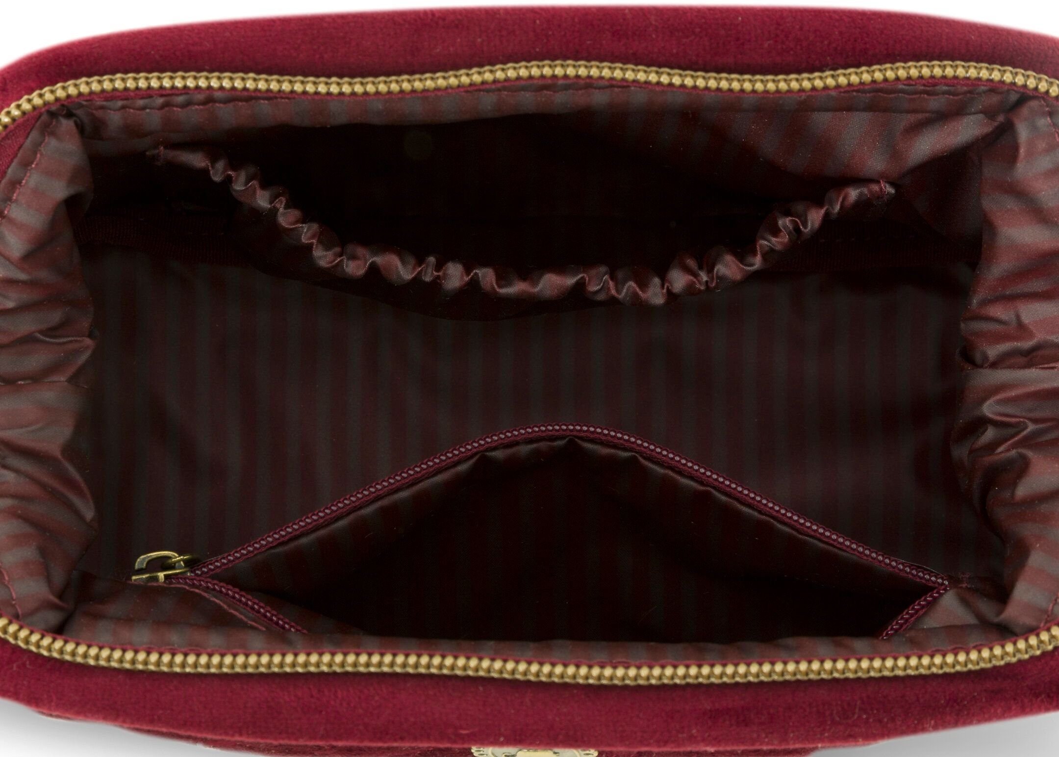 Косметичка маленькая Velvet Quilted Days Red, 19х12х8,5 см