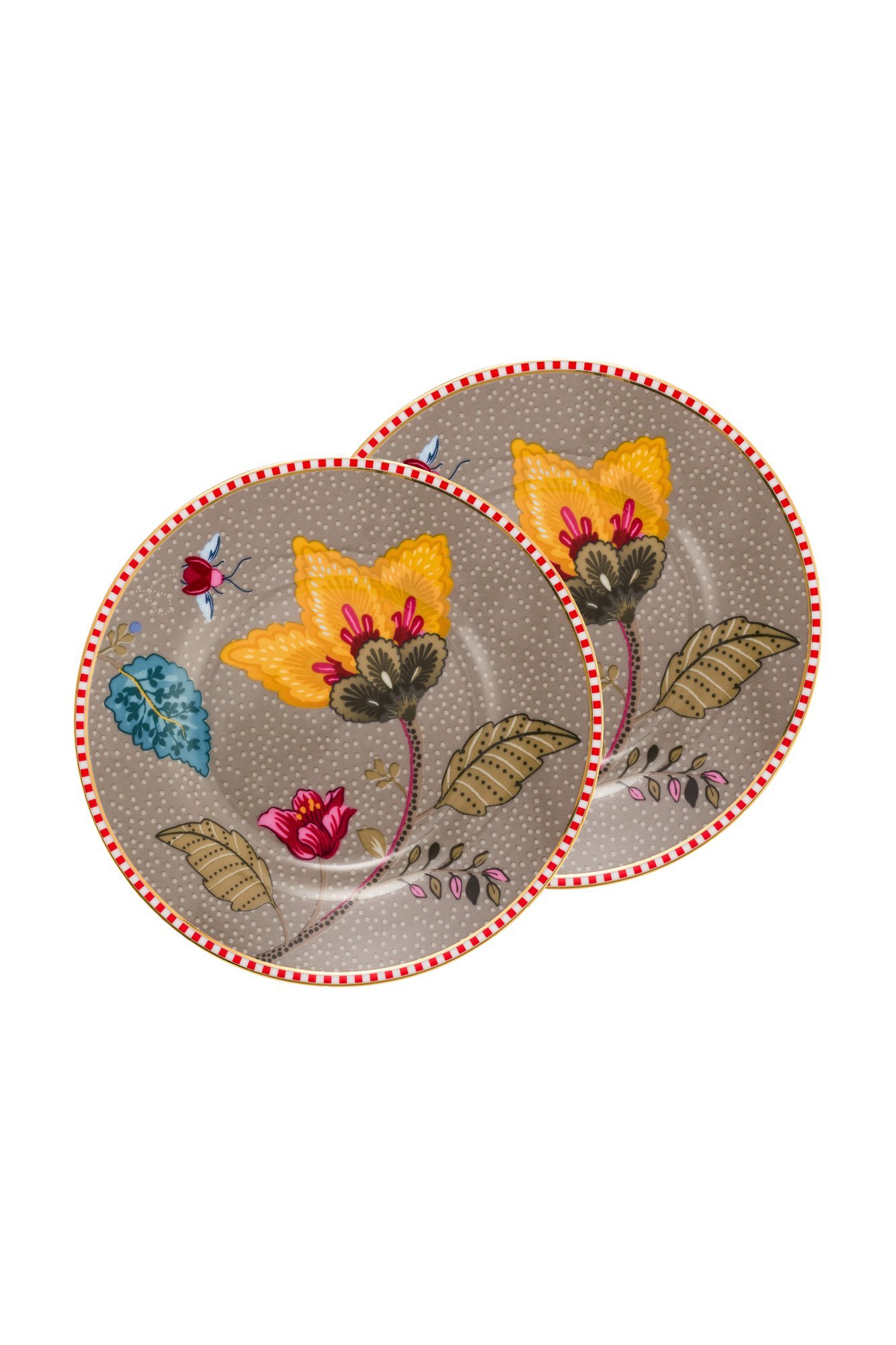Набор блюдец (2 шт.) Blooming Tales Fantasy Khaki ракурс 2