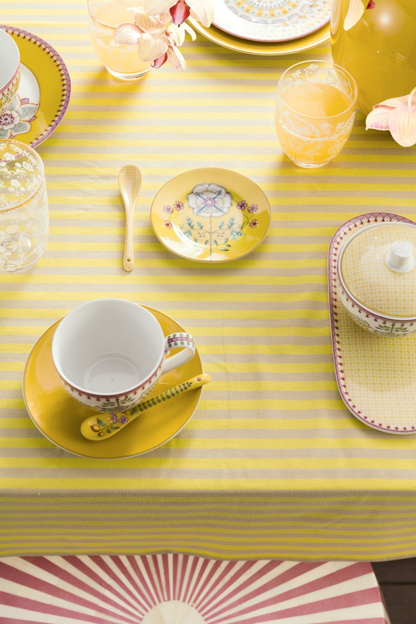 Набор блюдец (2 шт.) Lily&Lotus Yellow, Ø12 см