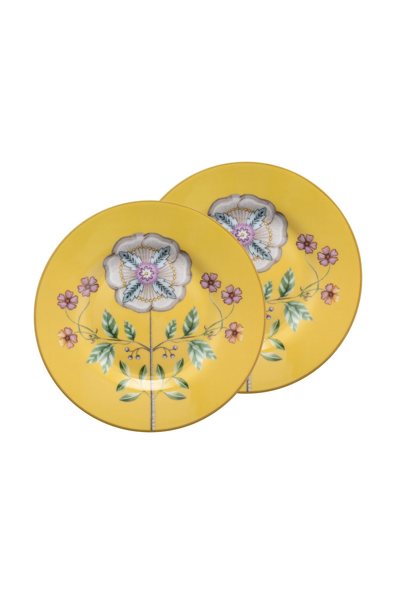 Набор блюдец (2 шт.) Lily&Lotus Yellow ракурс 2