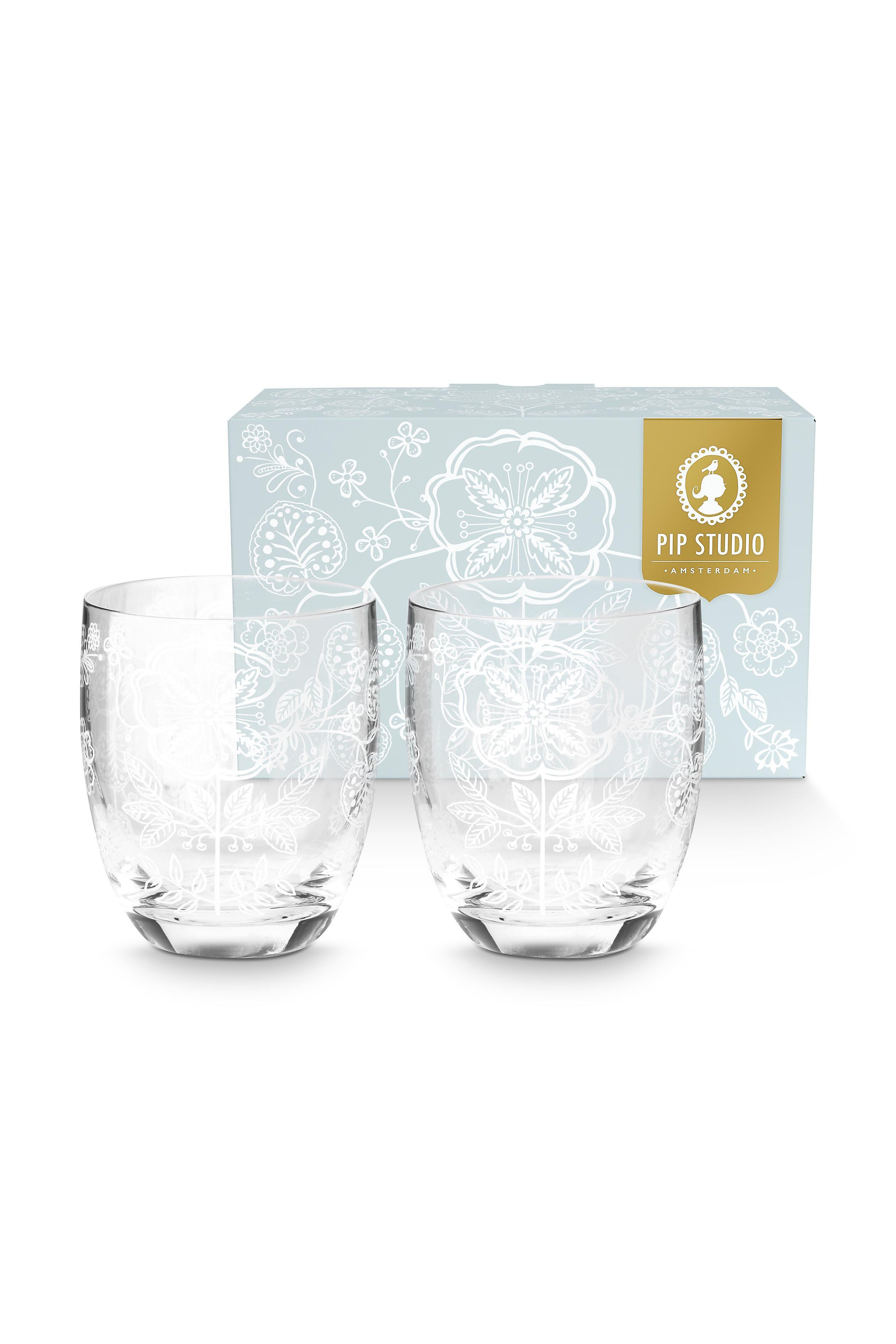 Набор стаканов для воды (2 шт.) Flower White ракурс 2