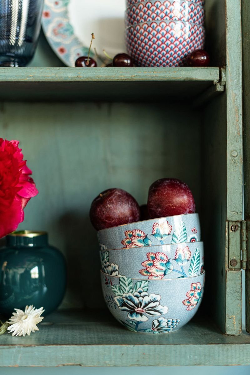 Набор пиал (2 шт. по Ø12 см) Flower Festival Light Blue