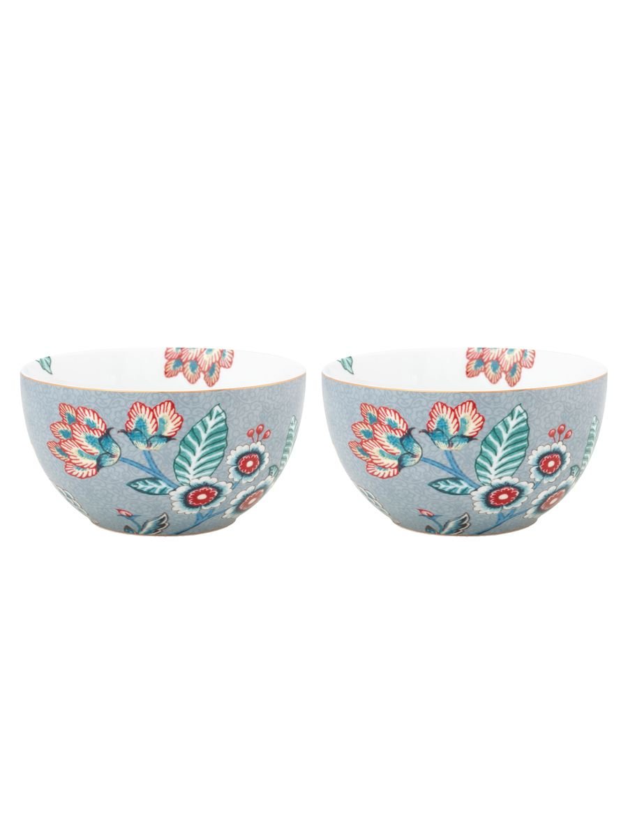 Набор пиал (2 шт. по Ø12 см) Flower Festival Light Blue ракурс 2