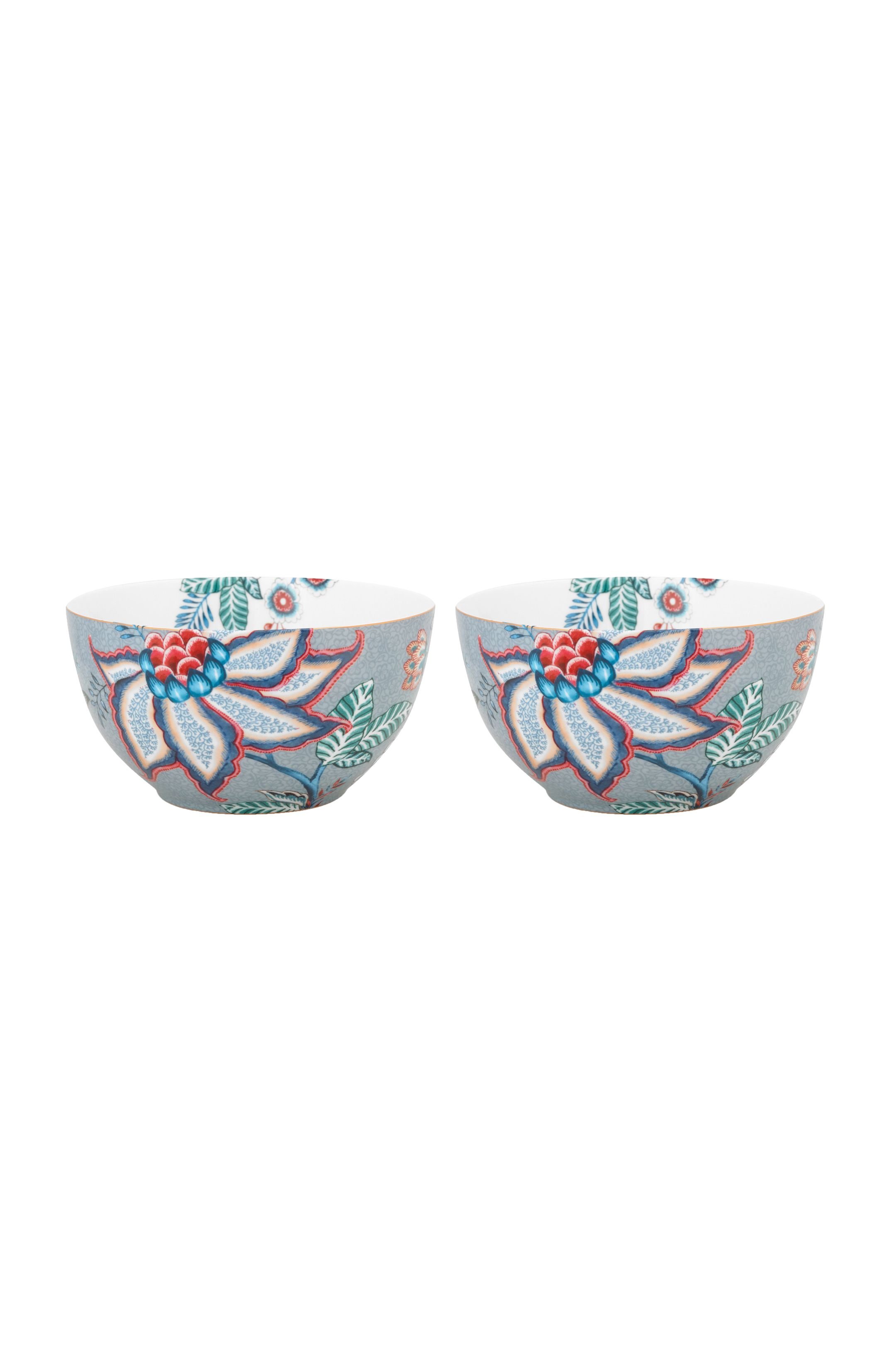 Набор пиал (2 шт. по Ø15 см) Flower Festival Light Blue ракурс 2