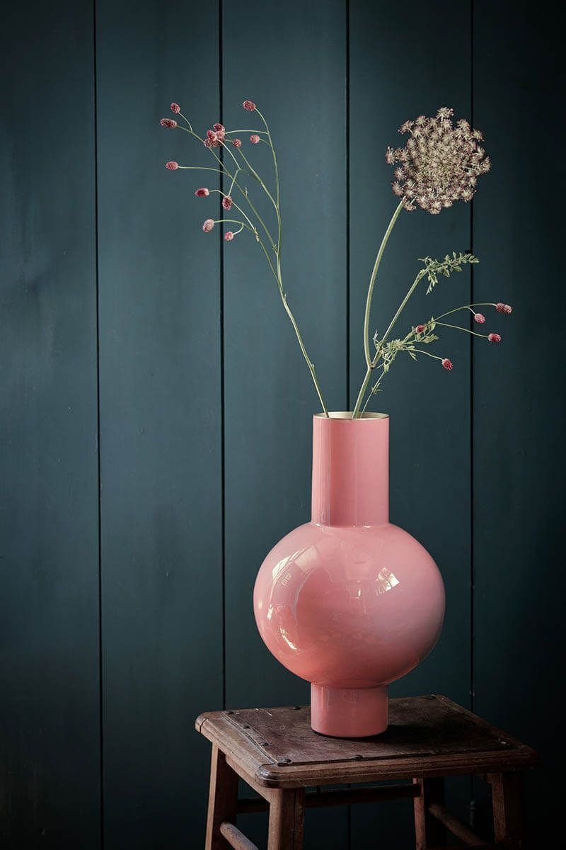 Ваза Metal Medium Pink, 24х40 см, 7 л