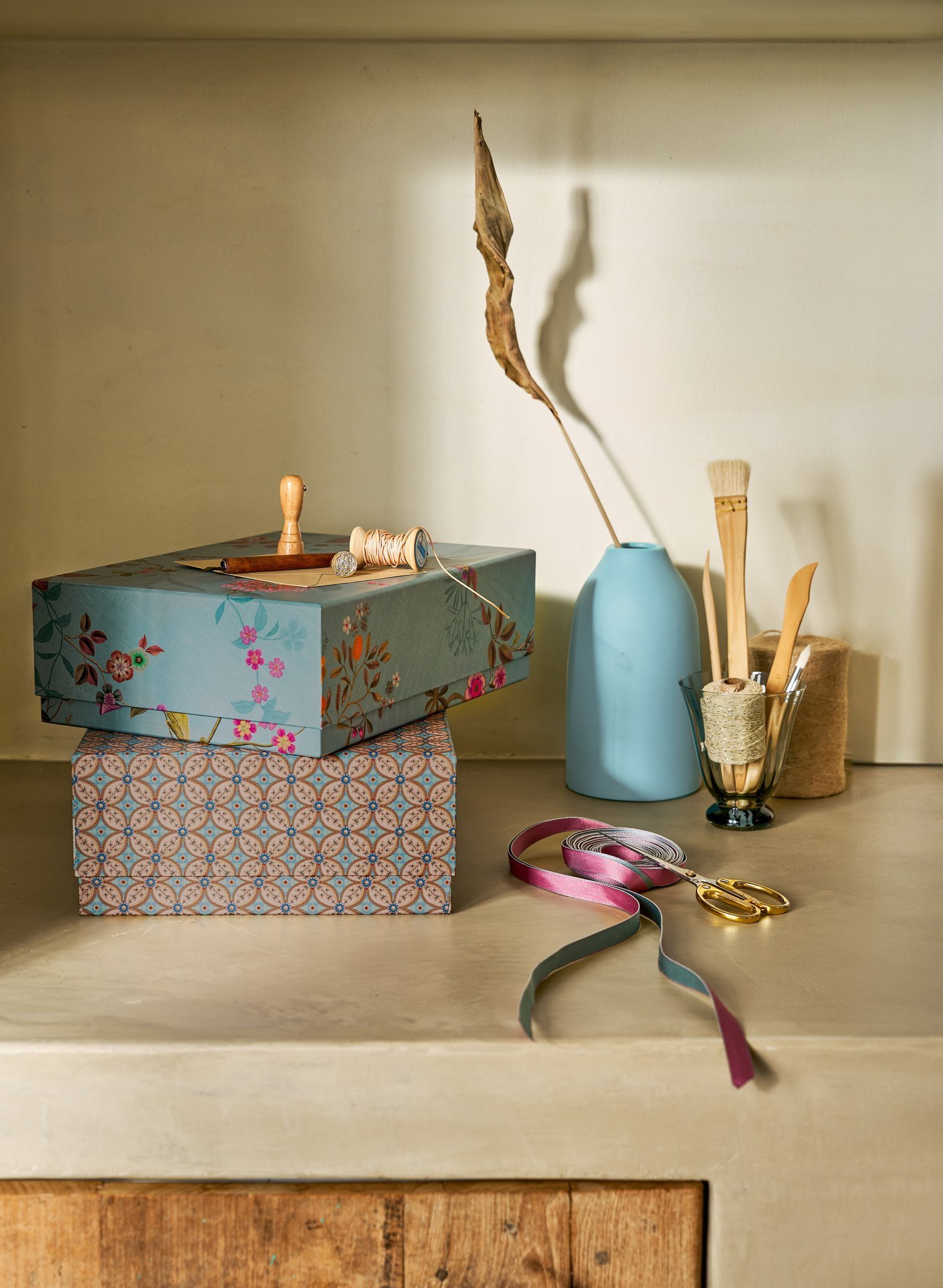 Ваза Ceramic Matt Blue, 20 см, 1,2 л