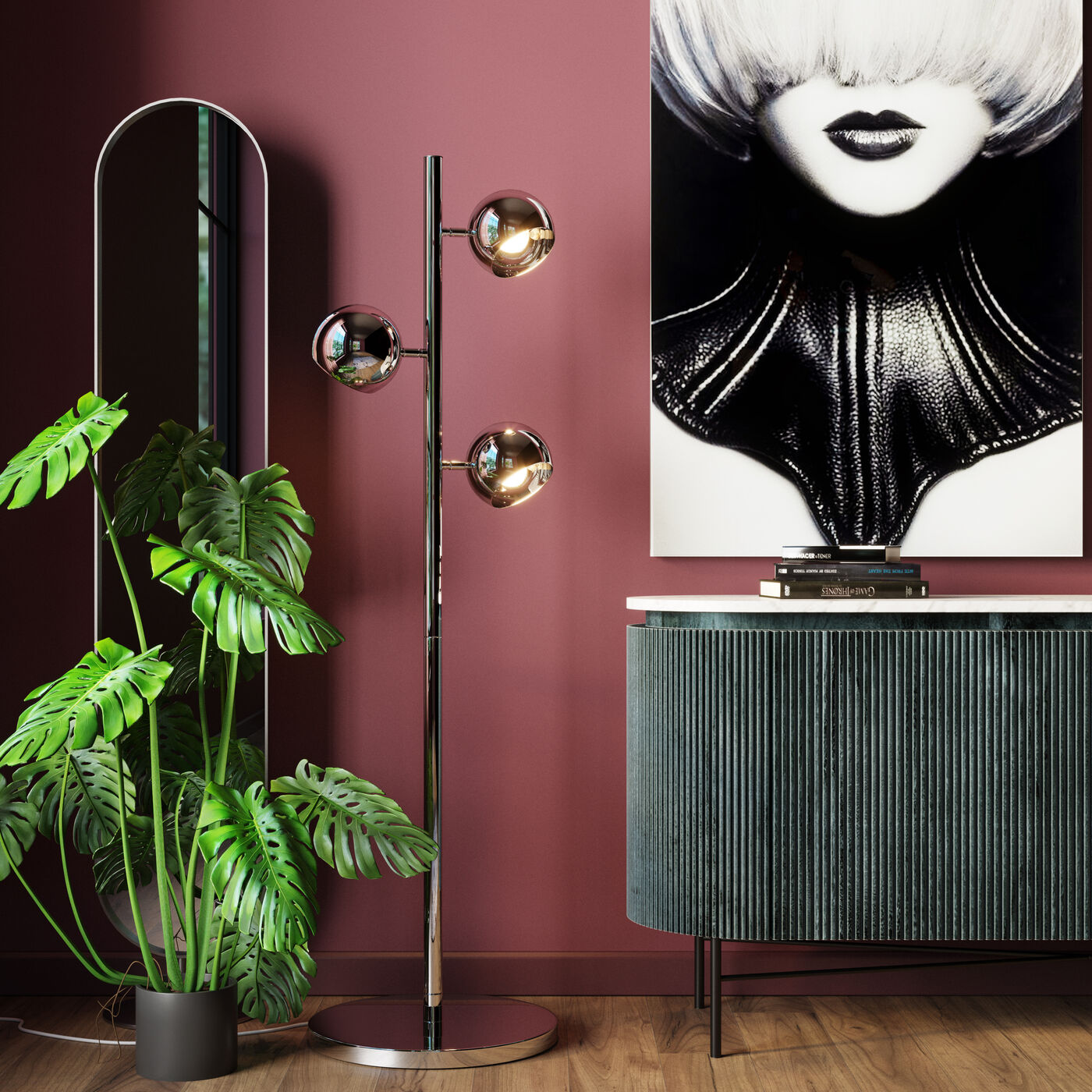 Растение декоративное Monstera ракурс 9
