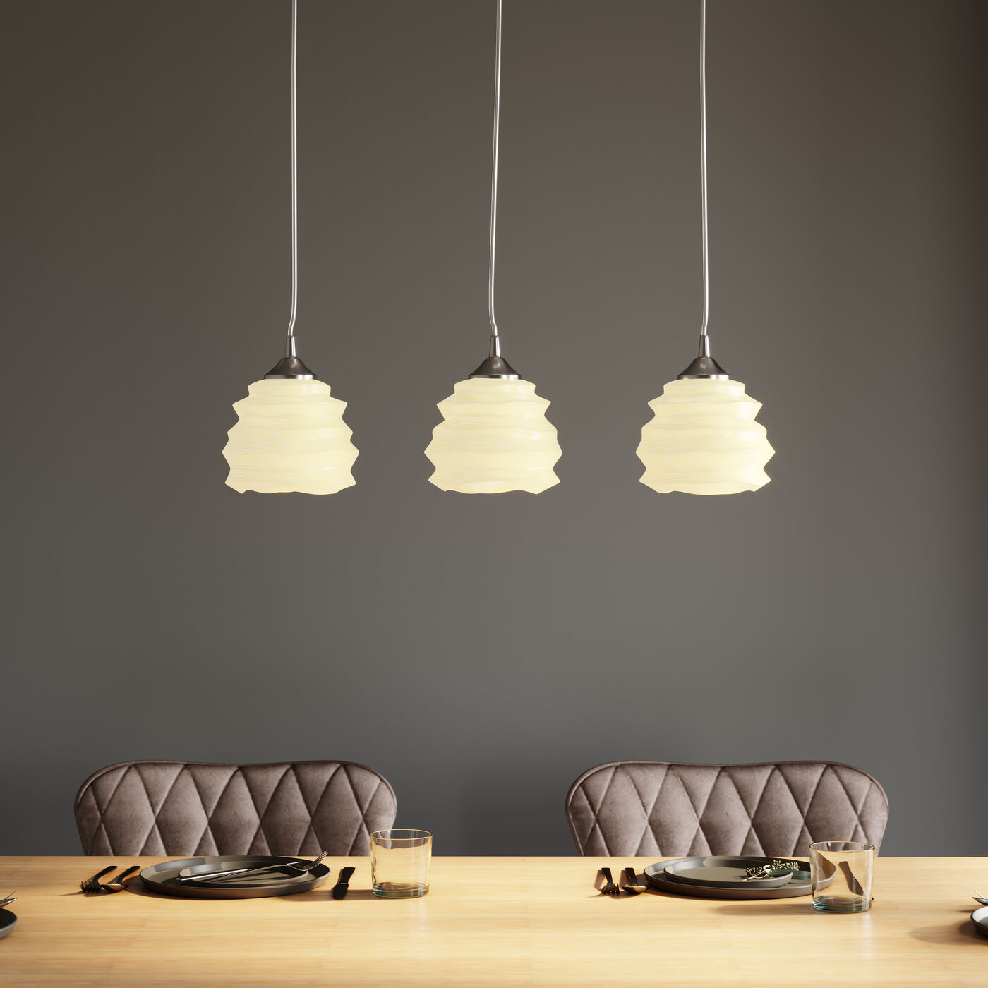Светильник подвесной Ruffle Dining White ракурс 9