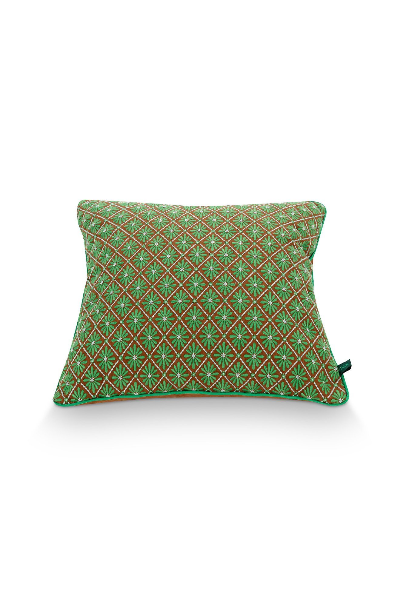 Подушка декоративная Giyani Embroidery Blue ракурс 3