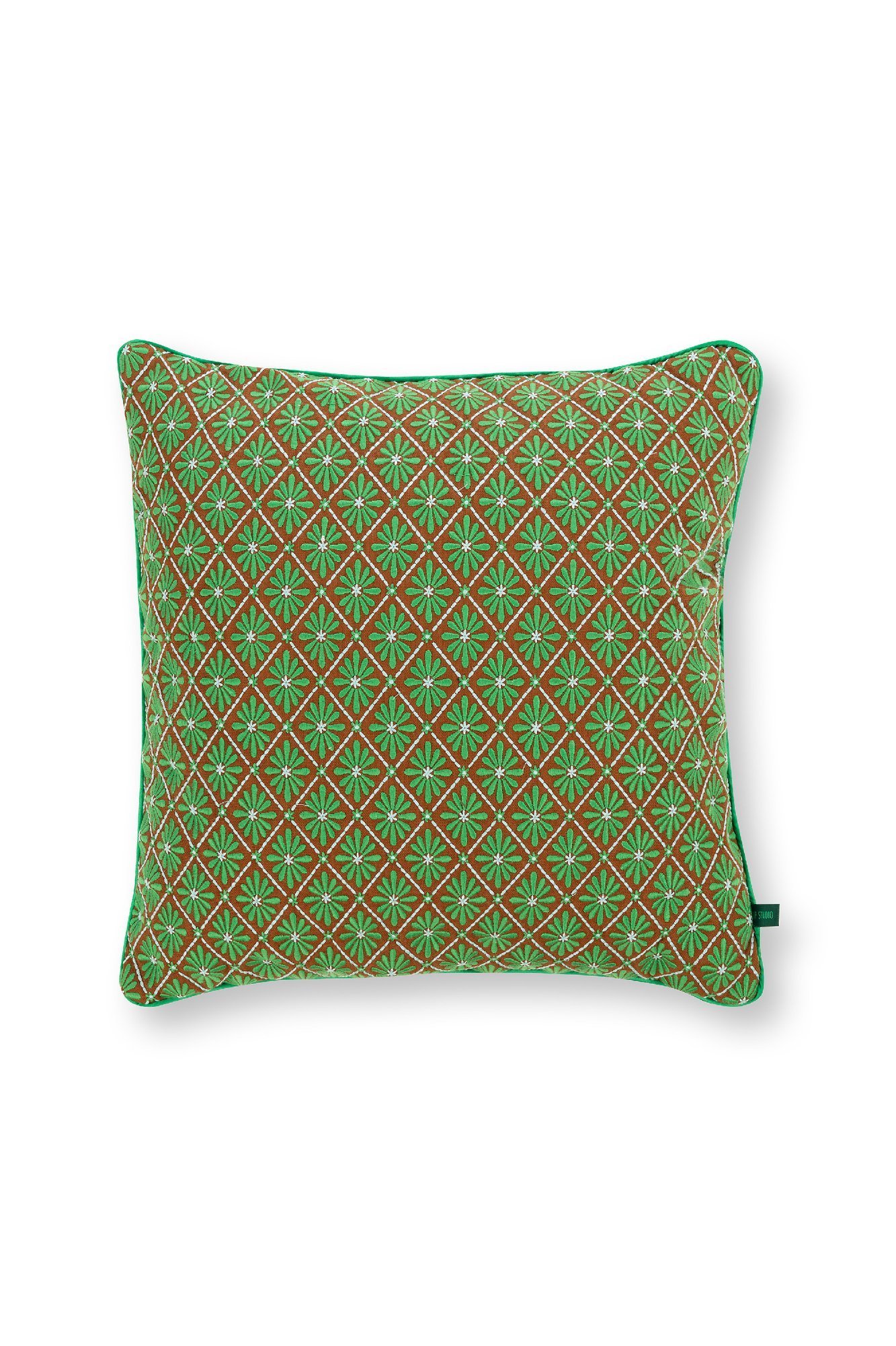 Подушка декоративная Giyani Embroidery Blue ракурс 2