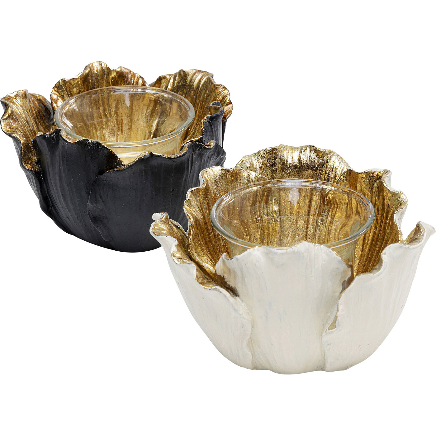 Подсвечник Flower Bloom Creme Gold ракурс 4