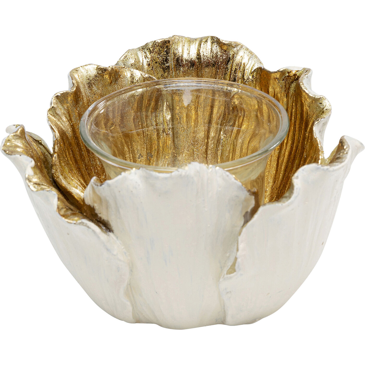 Подсвечник Flower Bloom Creme Gold ракурс 3