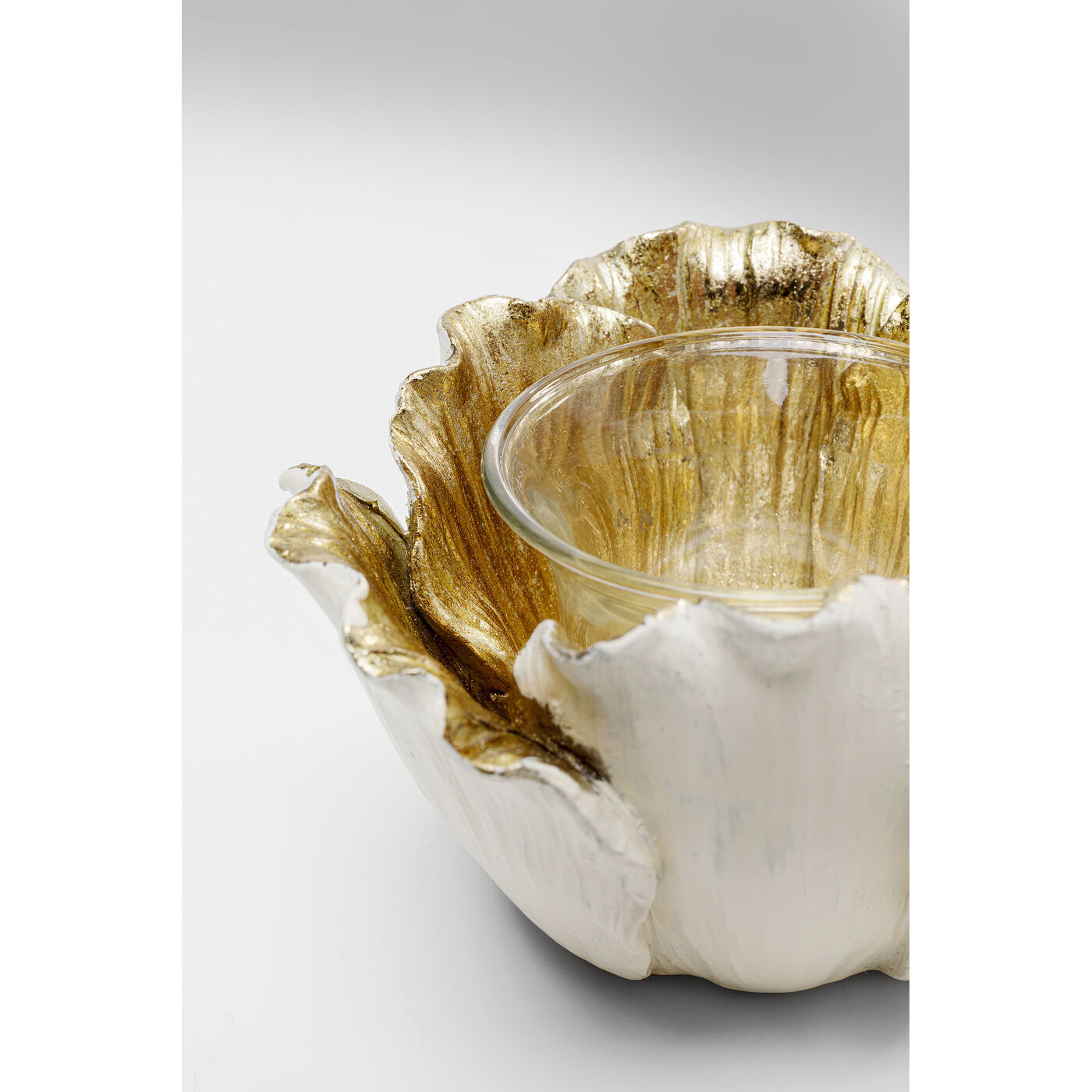 Подсвечник Flower Bloom Creme Gold, Ø8 см