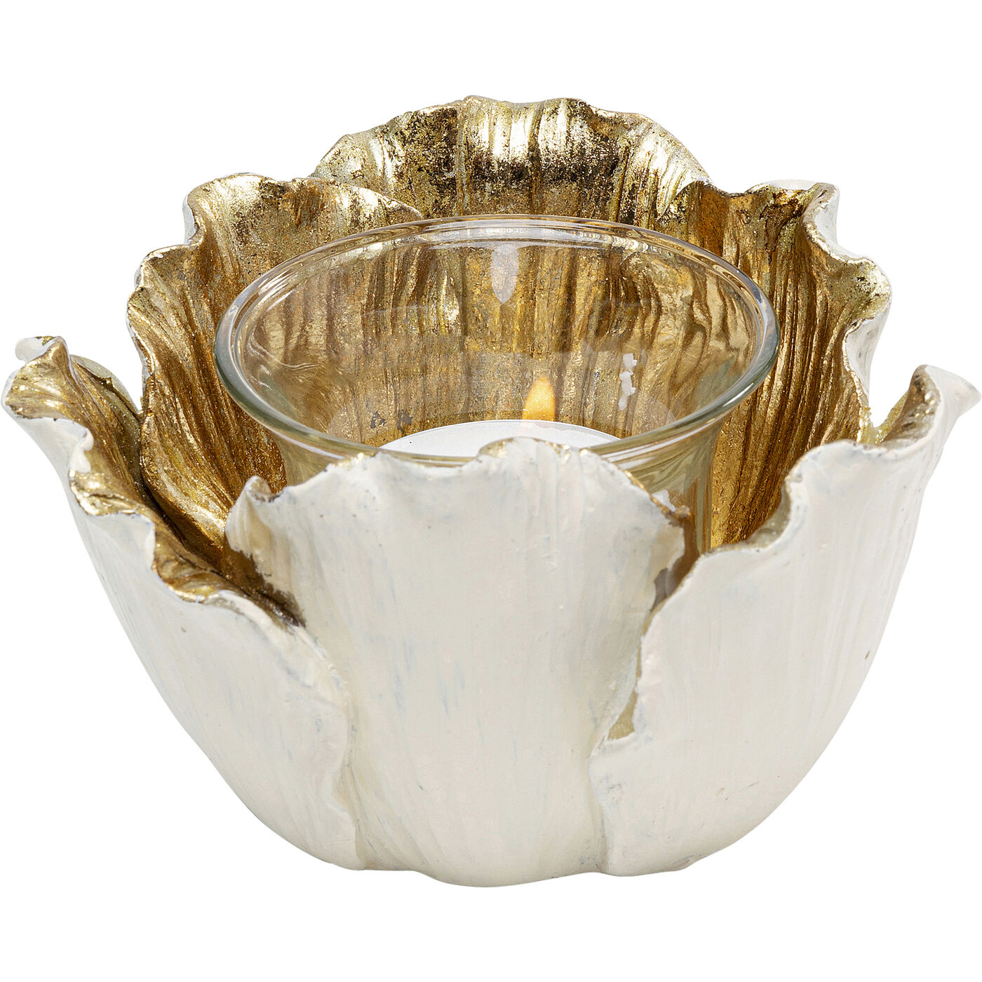Подсвечник Flower Bloom Creme Gold ракурс 2